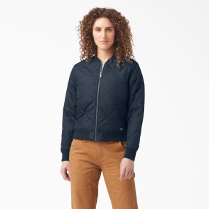 Women's Quilted Bomber Jacket