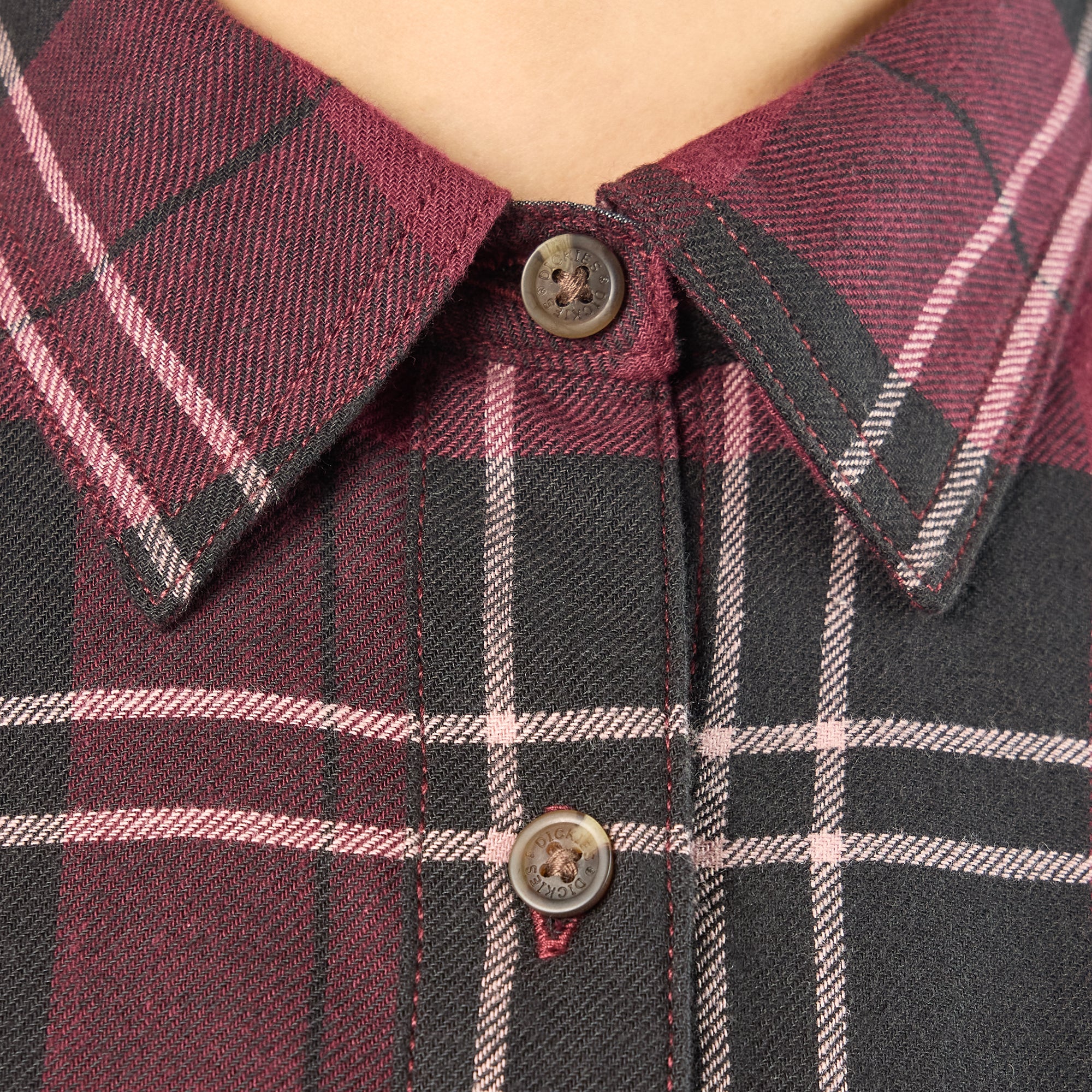 Women's Plaid Flannel Long Sleeve Shirt - Image 7