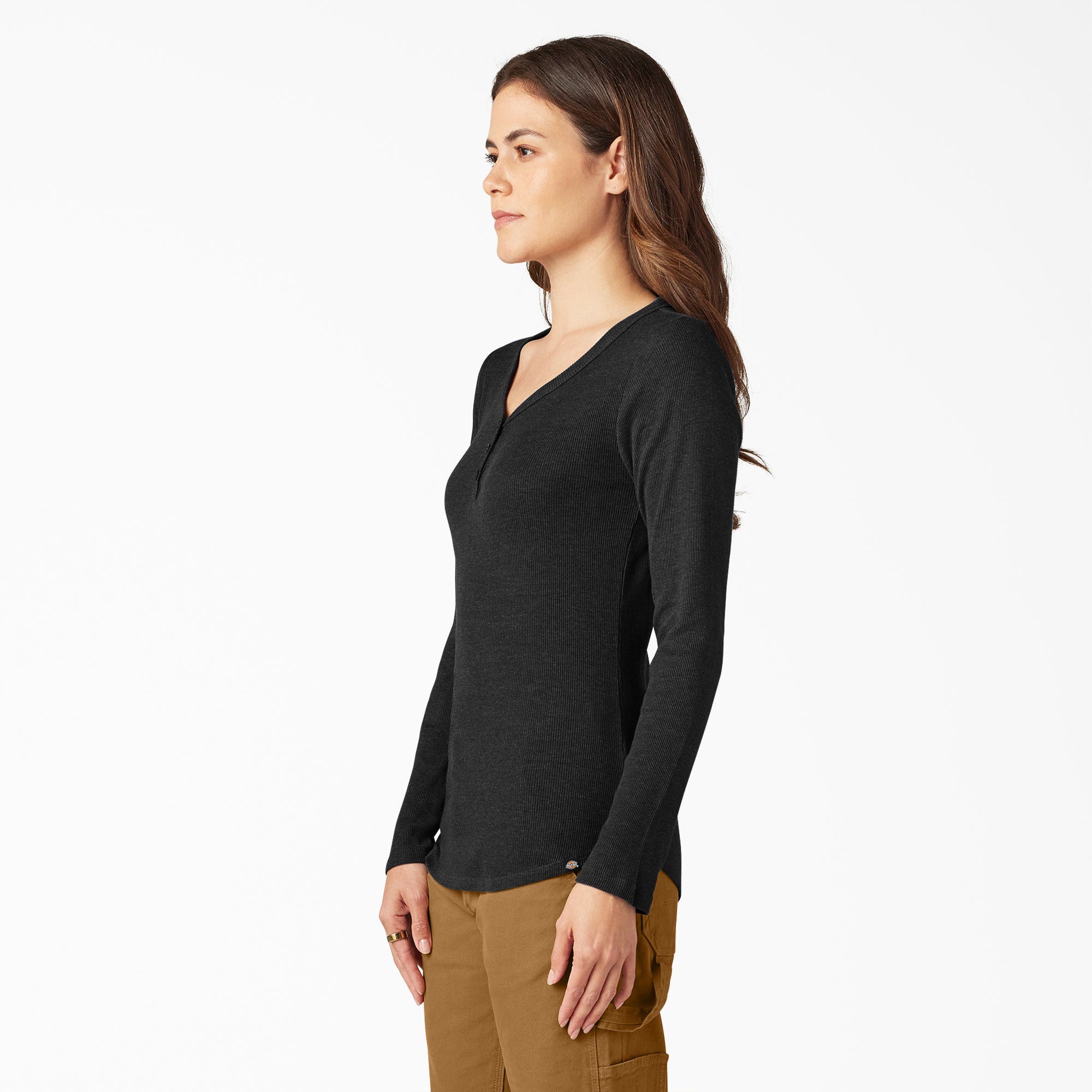 Women's Henley Long Sleeve Shirt - Image 3