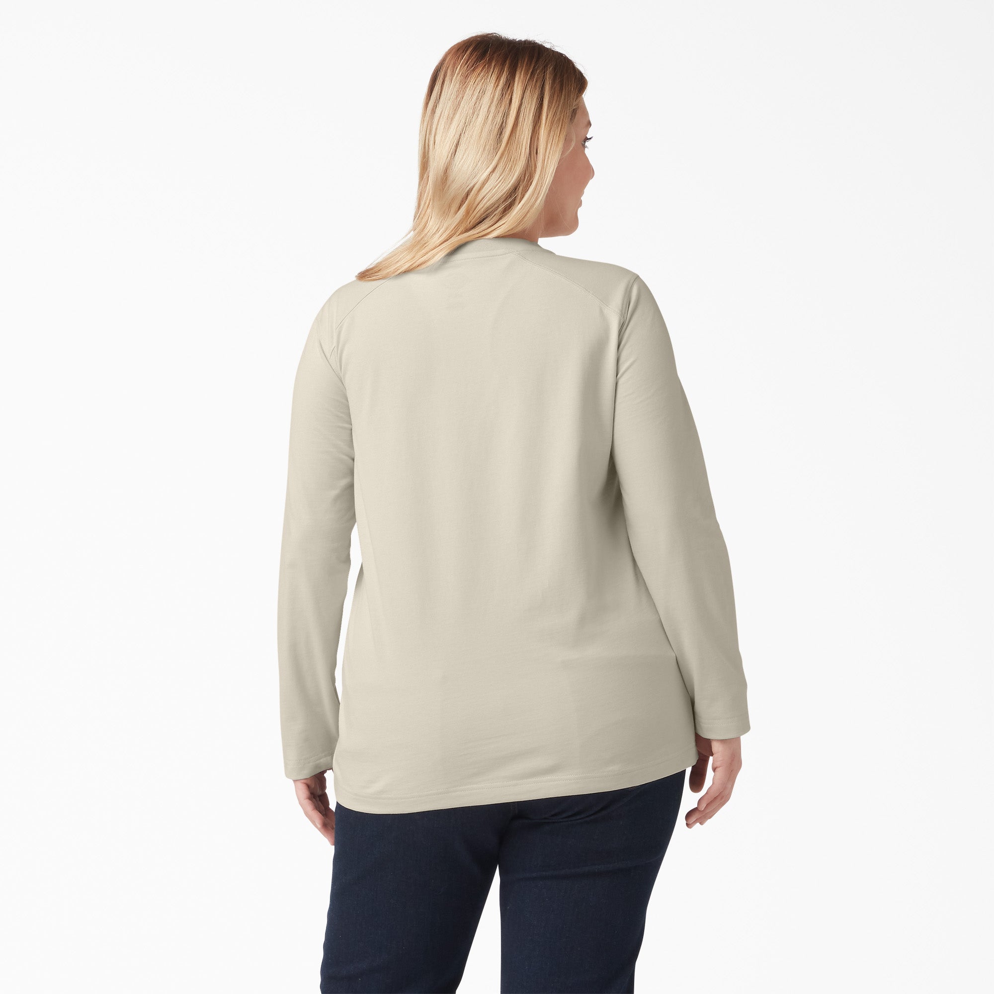 Women's Plus Heavyweight Henley - Image 2