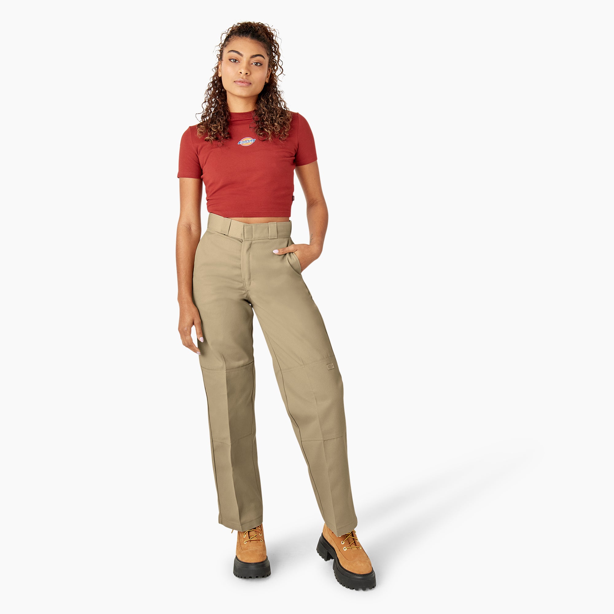 Women's Loose Fit Double Knee Work Pants - Image 5