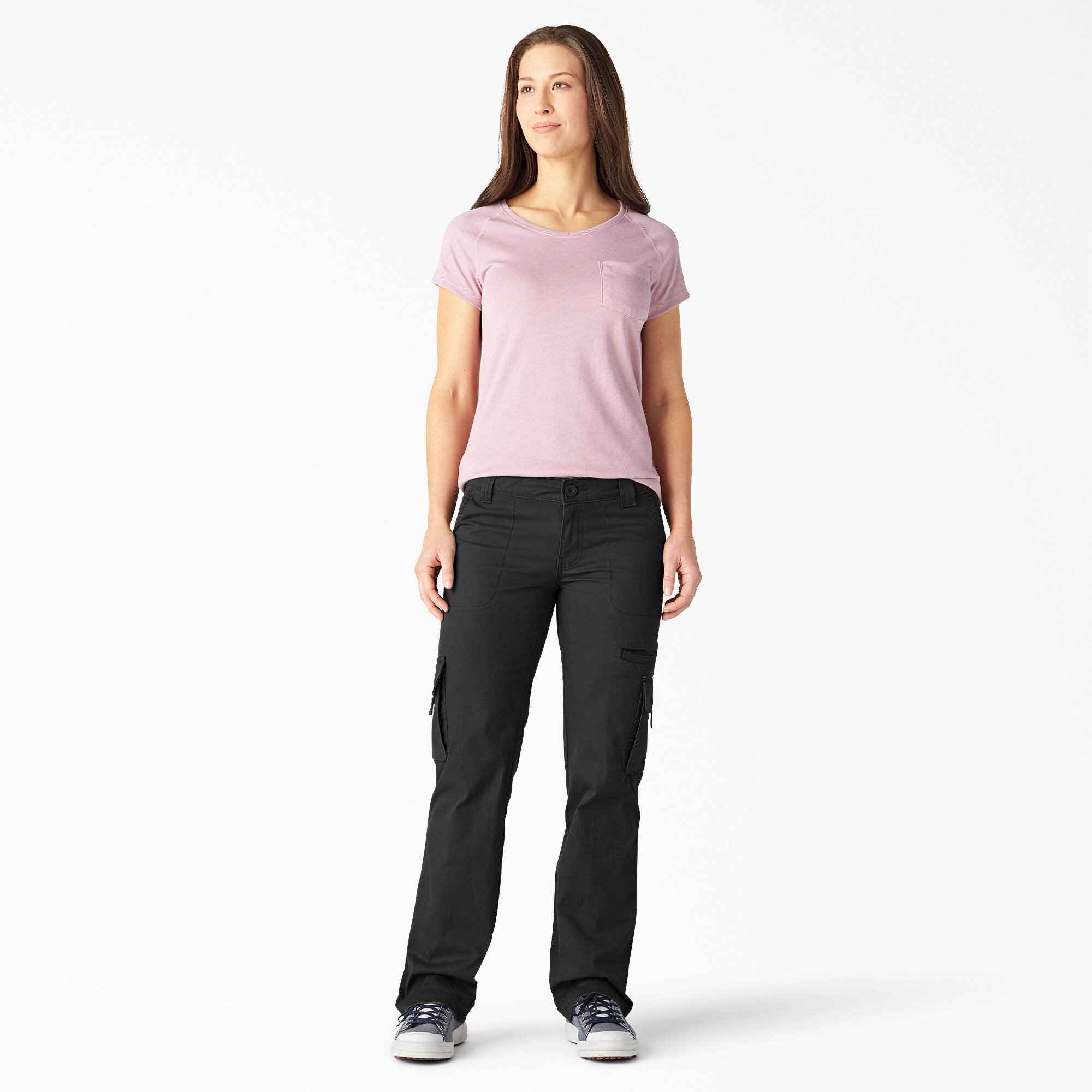 Women's Relaxed Fit Straight Leg Cargo Pants - Image 11