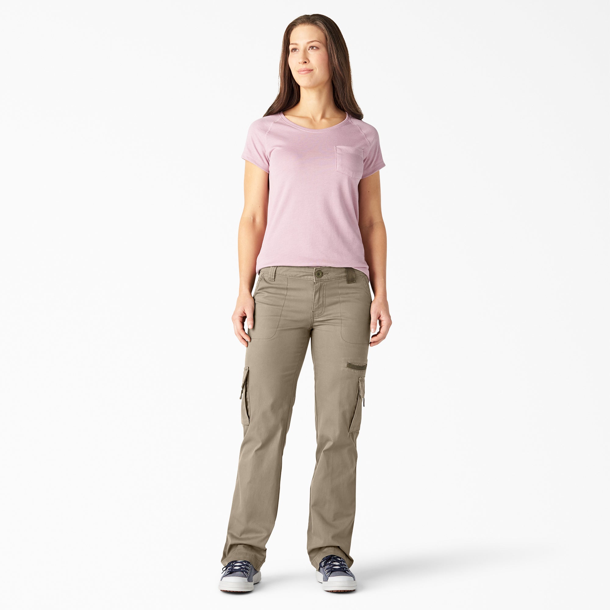 Women's Relaxed Fit Straight Leg Cargo Pants - Image 5