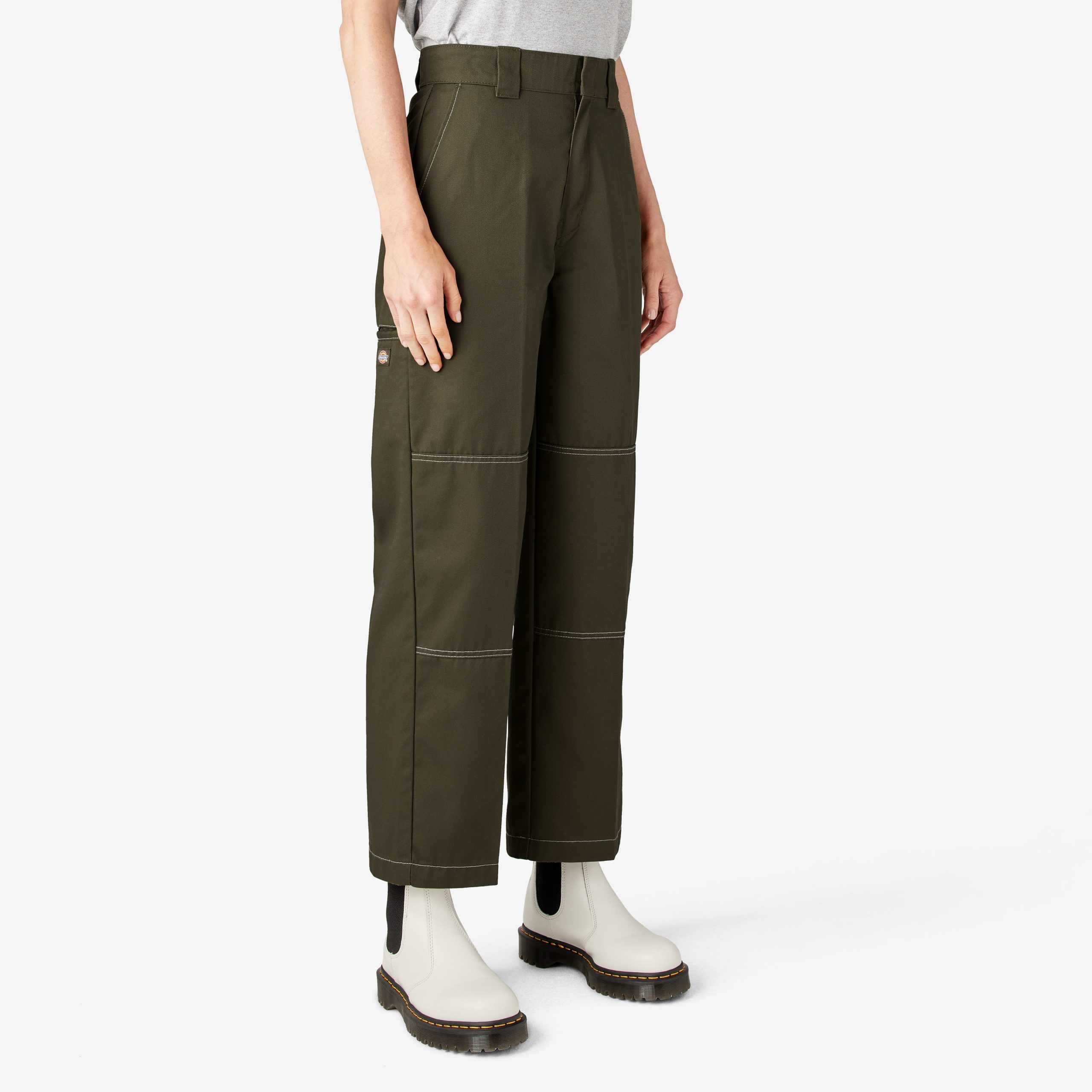 Women's Relaxed Fit Double Knee Pants - Image 4