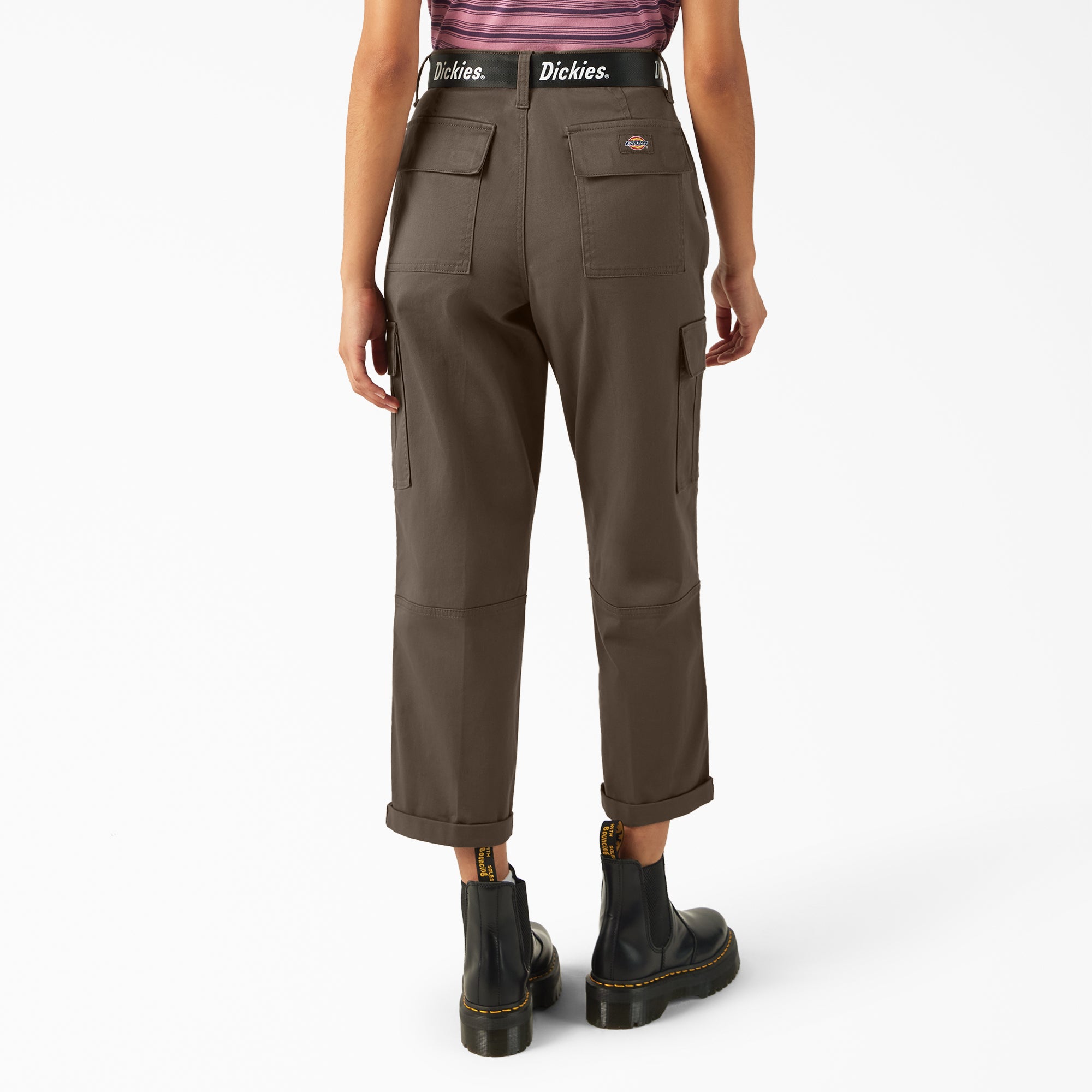 Women's Relaxed Fit Cropped Cargo Pants - Image 2