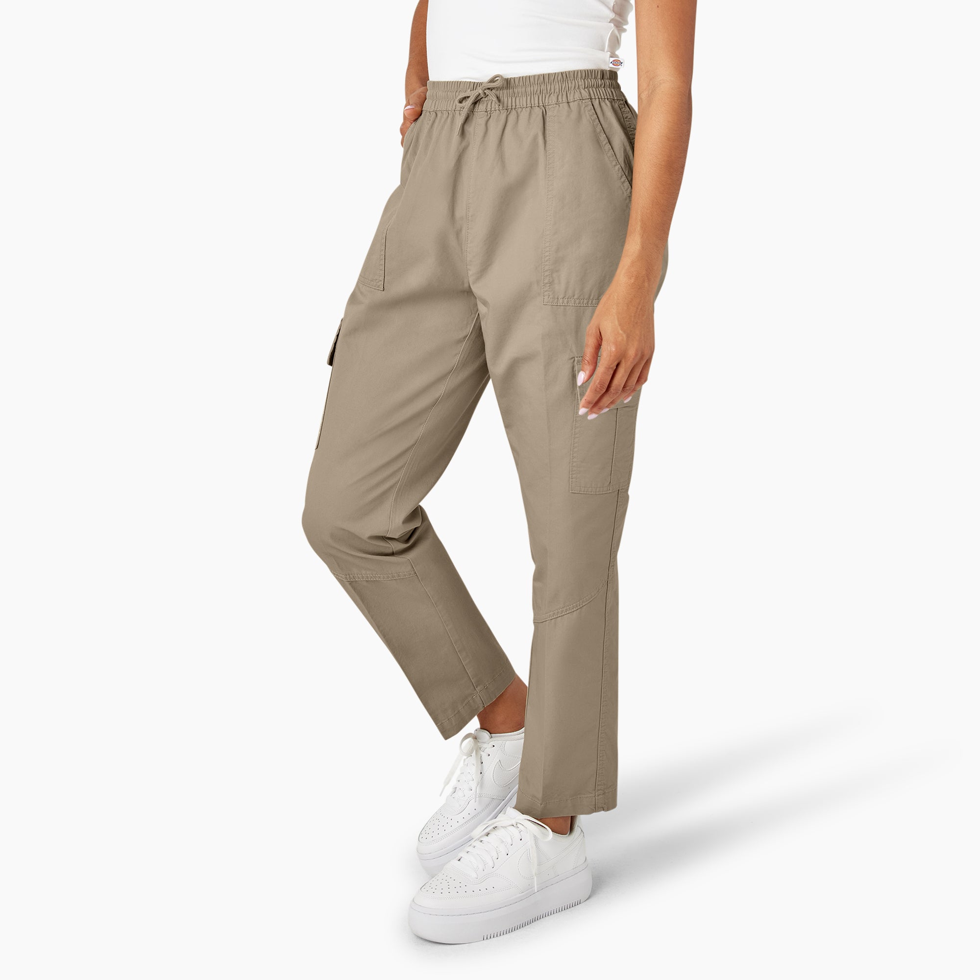 Women's Drawstring Cargo Pants - Image 3