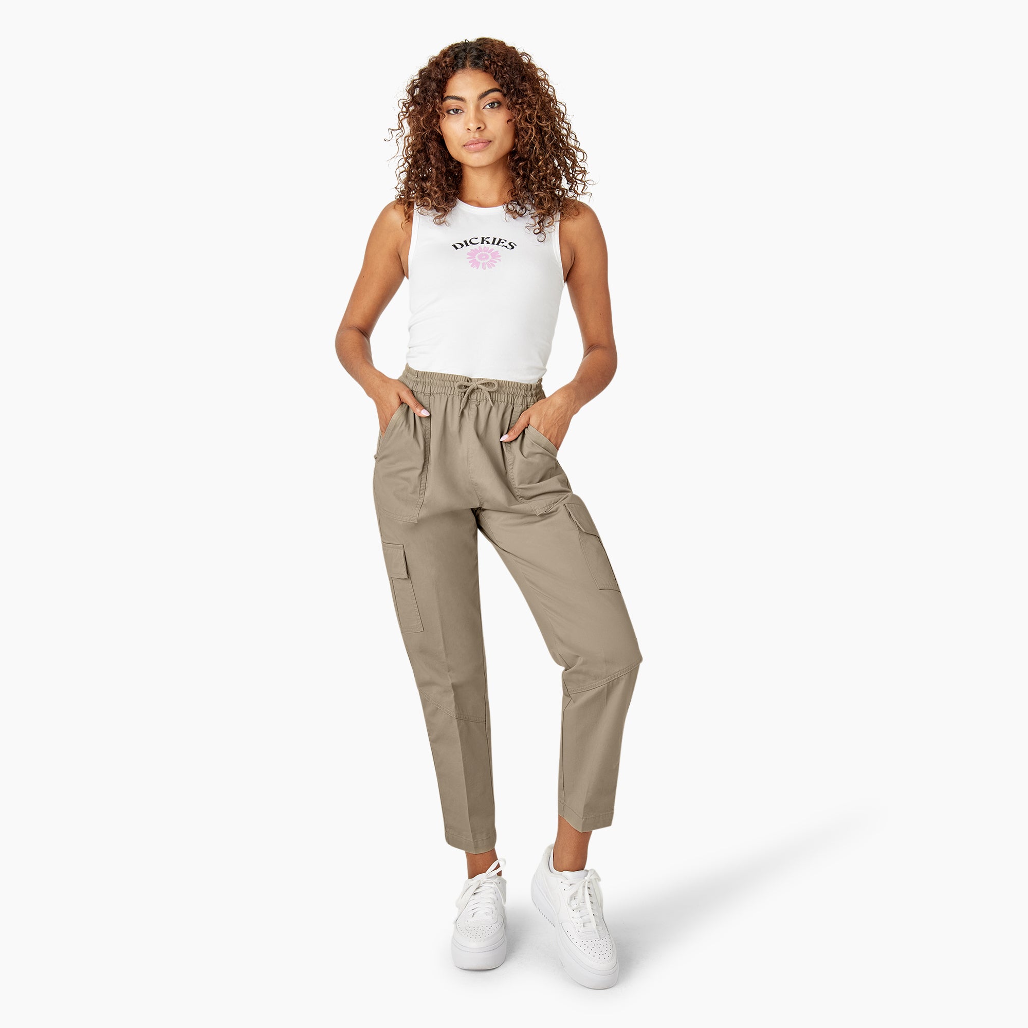 Women's Drawstring Cargo Pants - Image 5