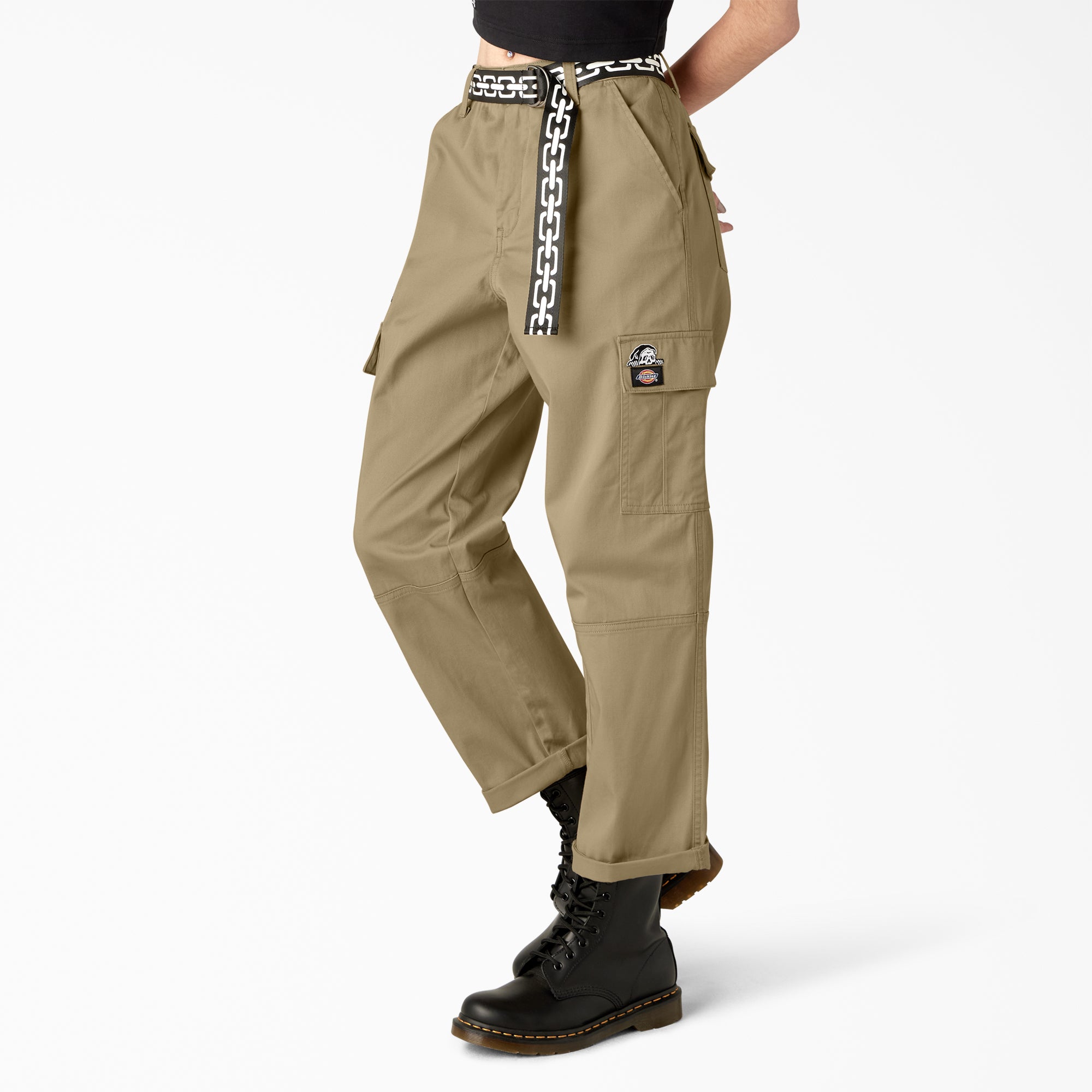 Dickies x Lurking Class Women's Relaxed Fit Cropped Cargo Pants - Image 3
