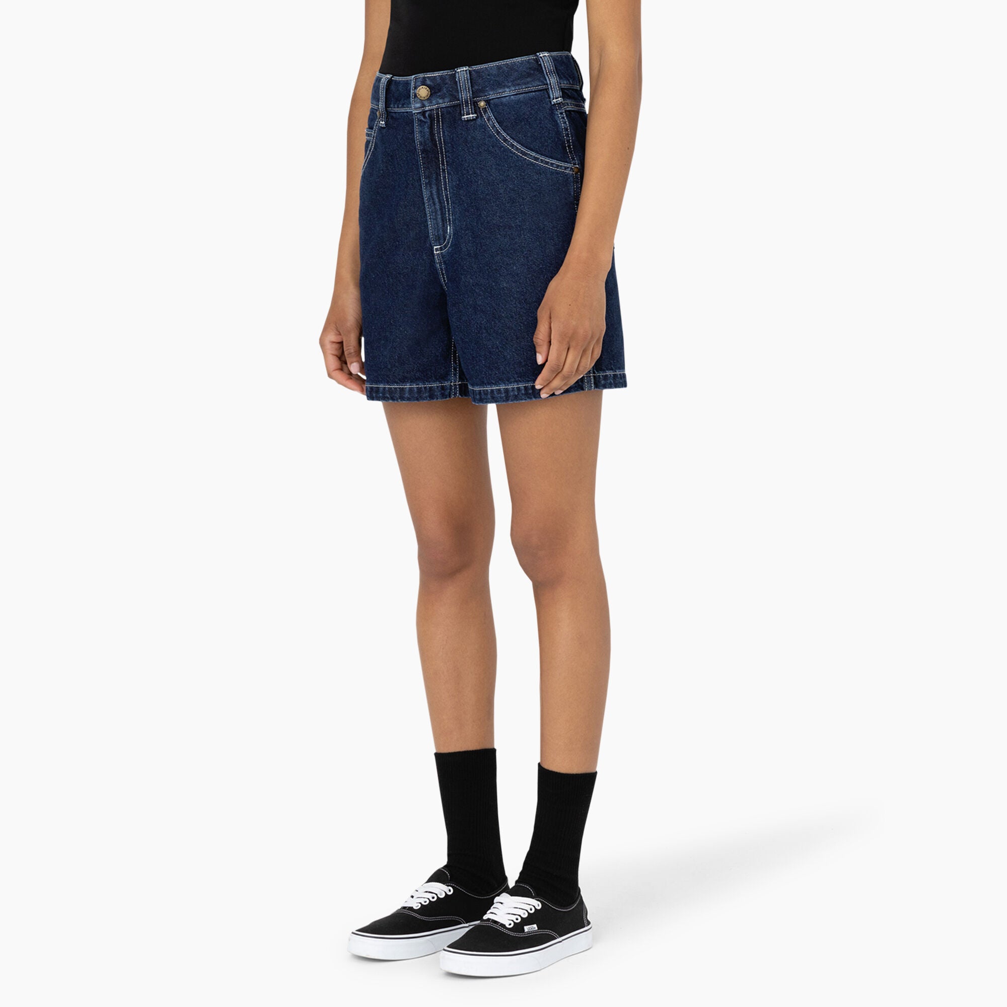 Women's Carpenter Jean Shorts. 5 - Image 3