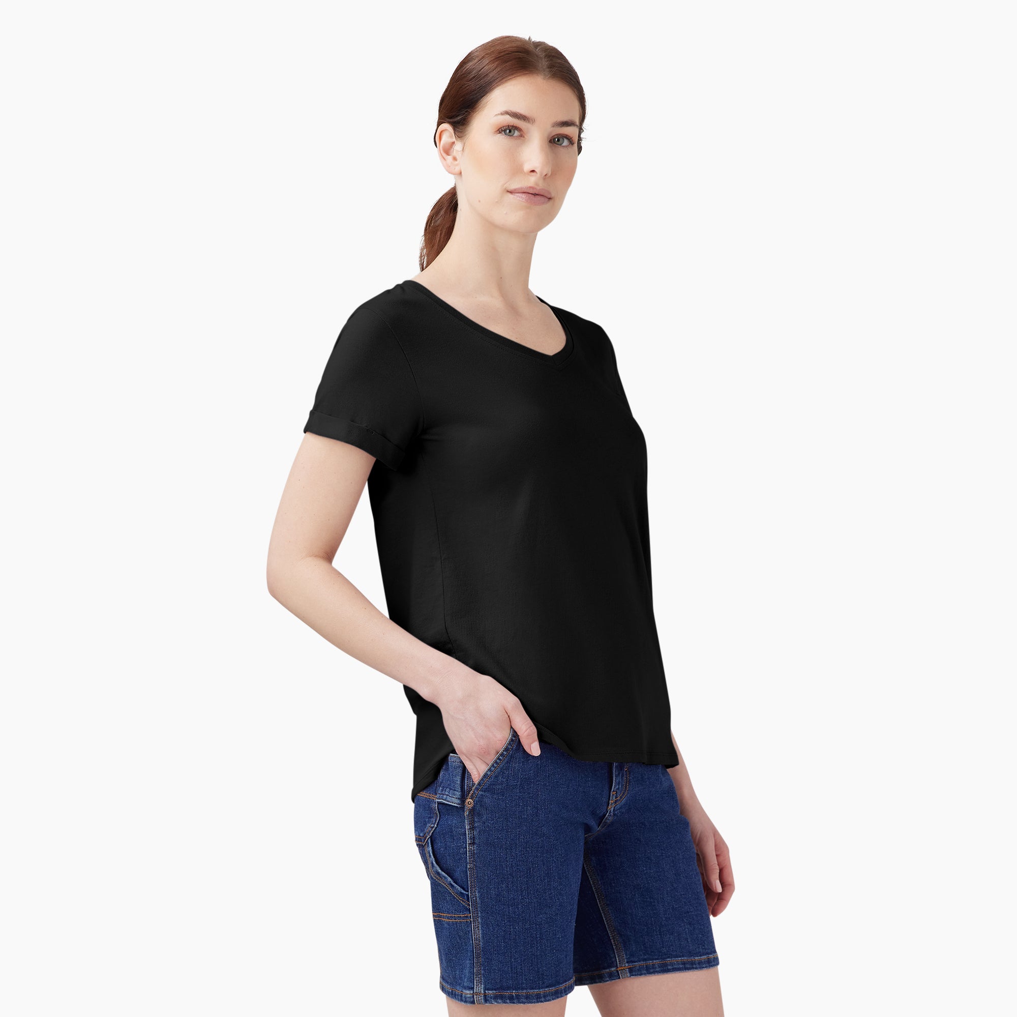 Women's V-Neck T-Shirt - Image 4