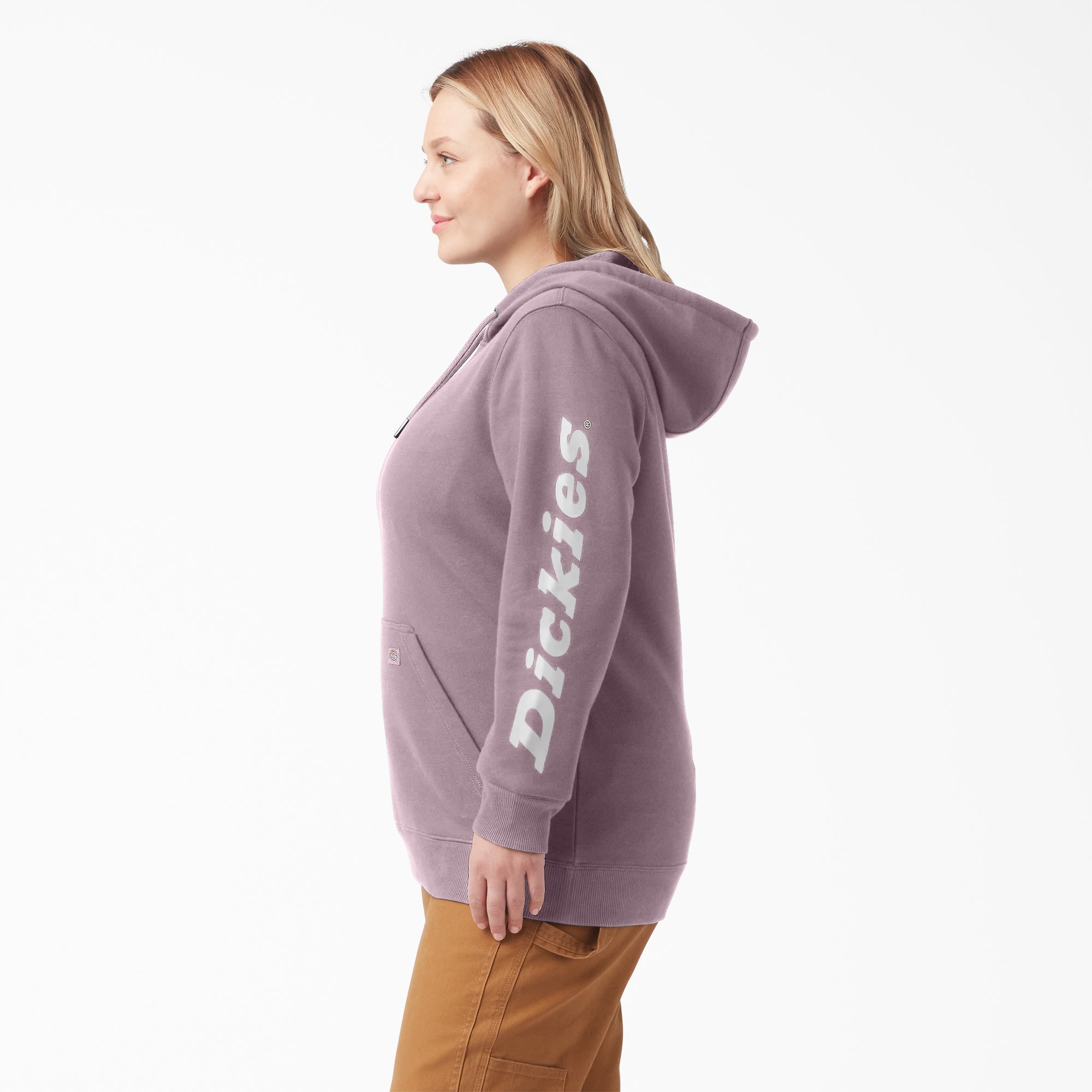 Women's Plus Water Repellent Sleeve Logo Hoodie - Image 3