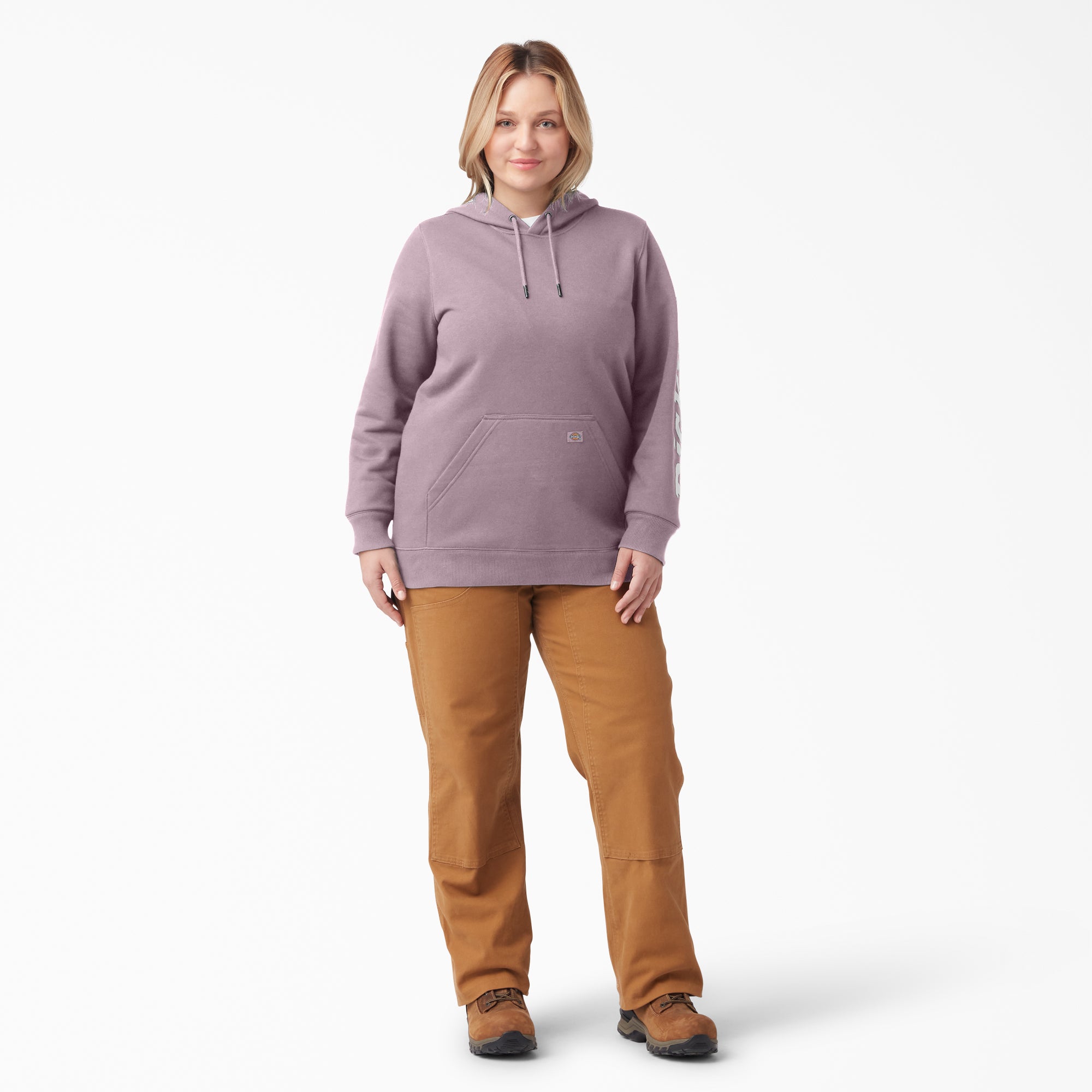 Women's Plus Water Repellent Sleeve Logo Hoodie - Image 4