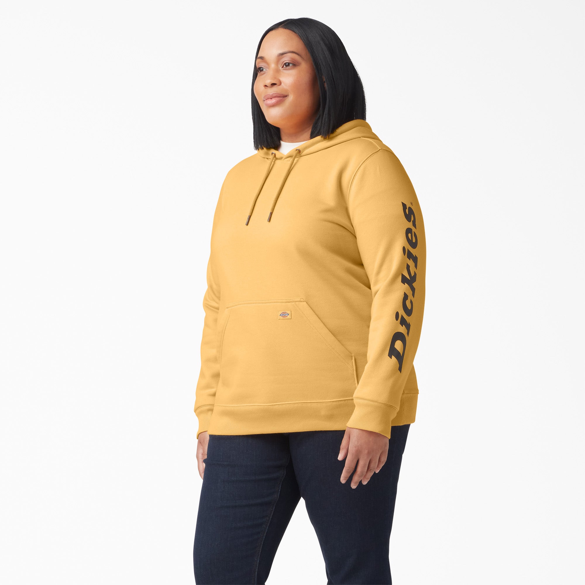 Women's Plus Water Repellent Sleeve Logo Hoodie