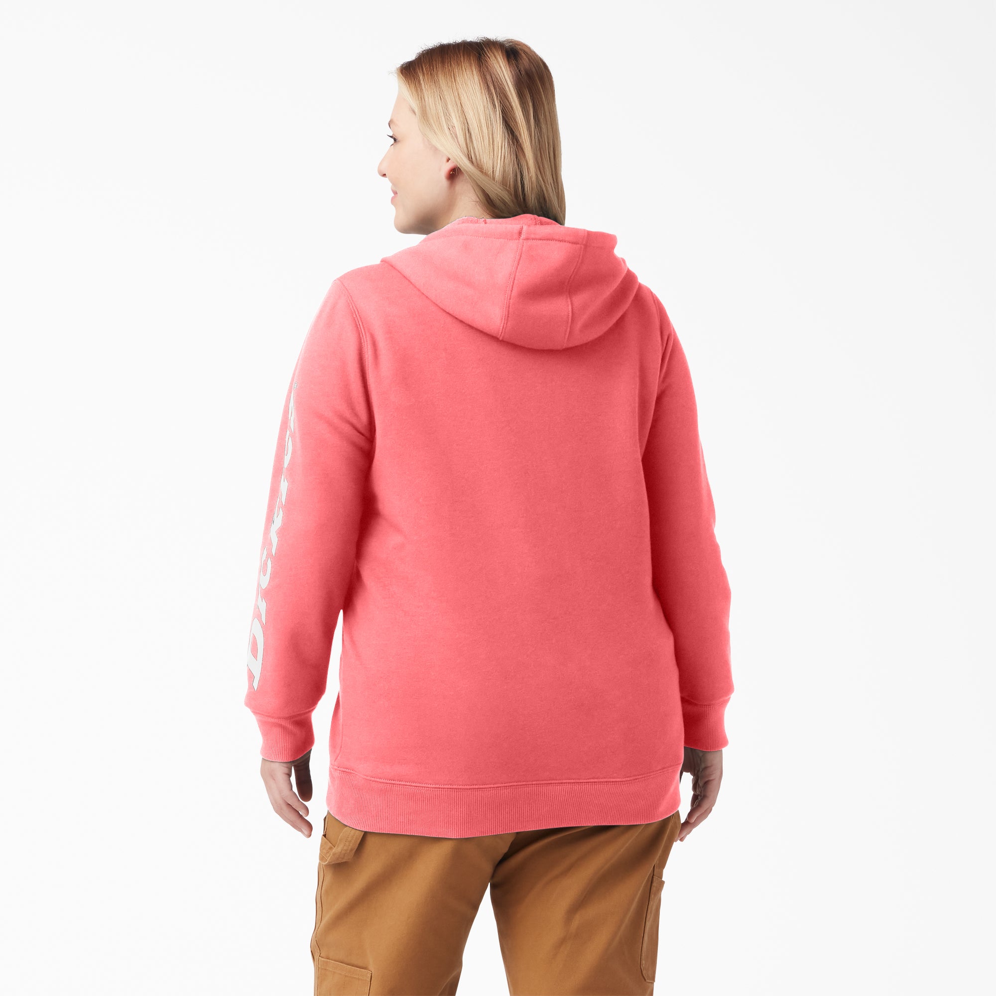 Women's Plus Water Repellent Sleeve Logo Hoodie - Image 2