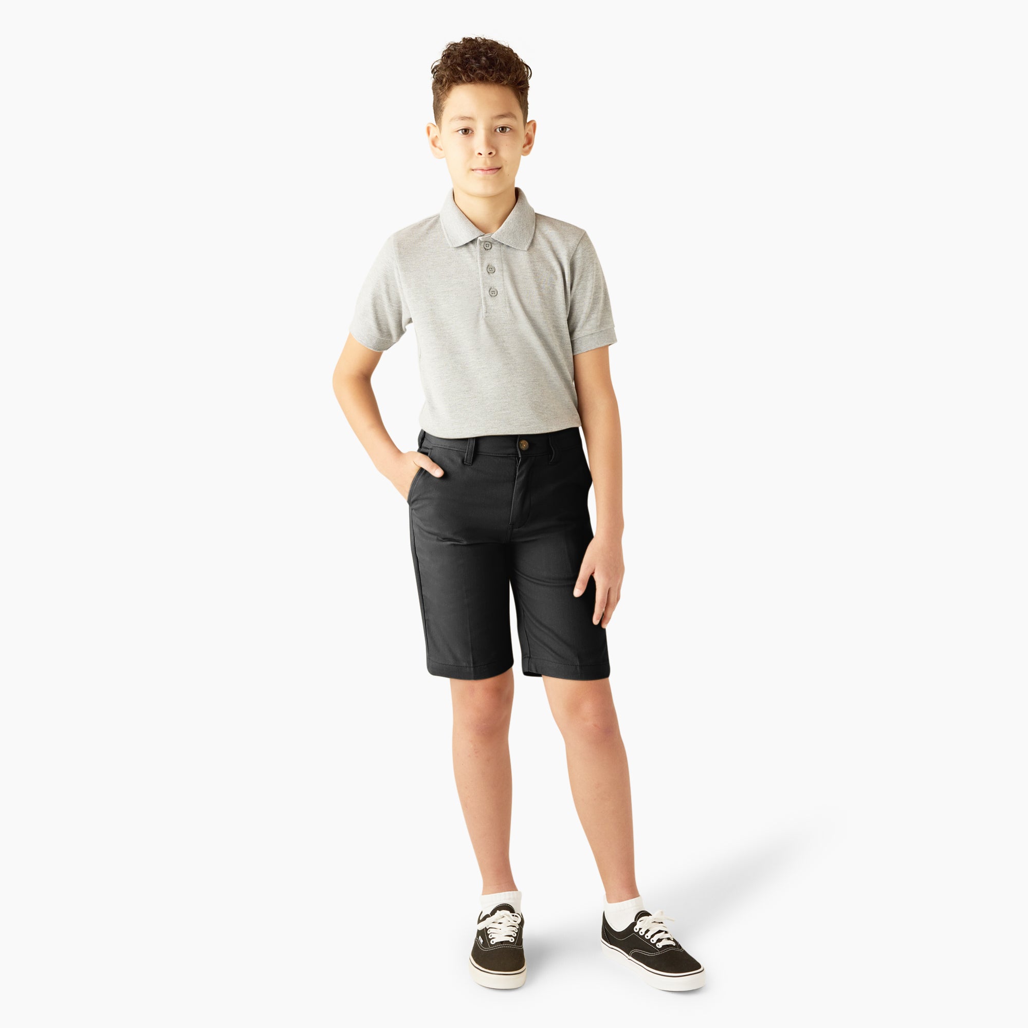 Boys' FLEX Slim Fit Shorts. 8-20 - Image 4
