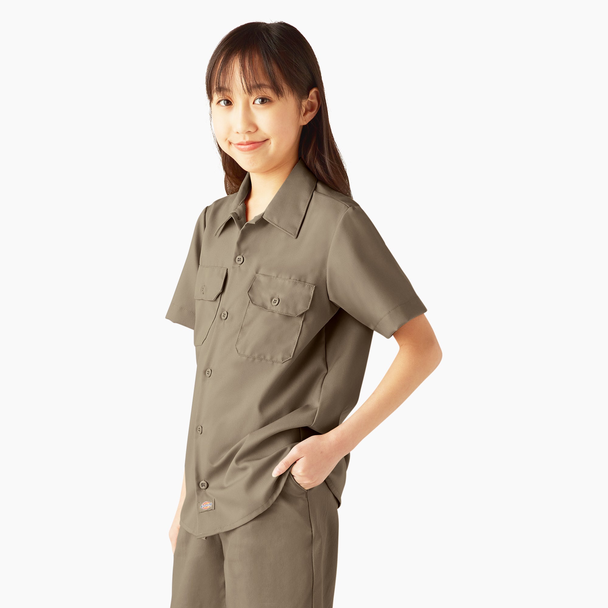 Kids' Short Sleeve Work Shirt - Image 3