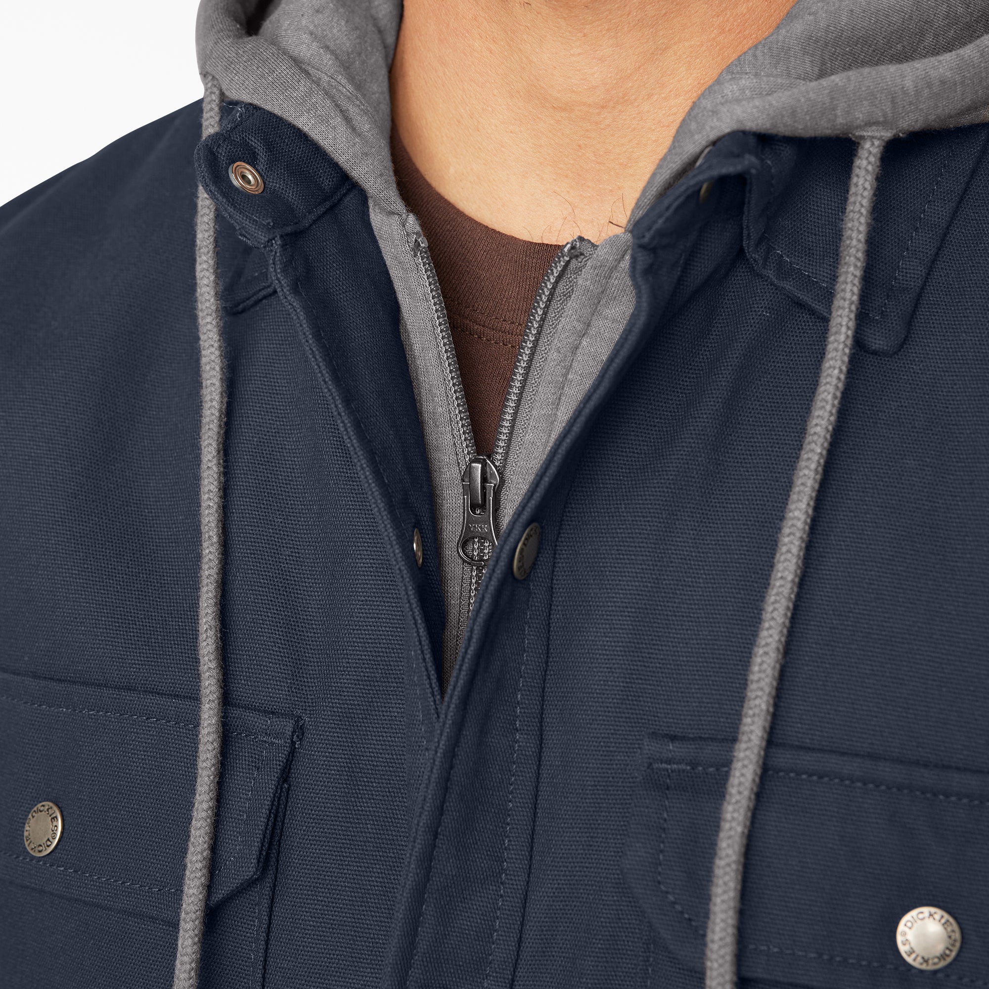 Water Repellent Duck Hooded Shirt Jacket - Image 11