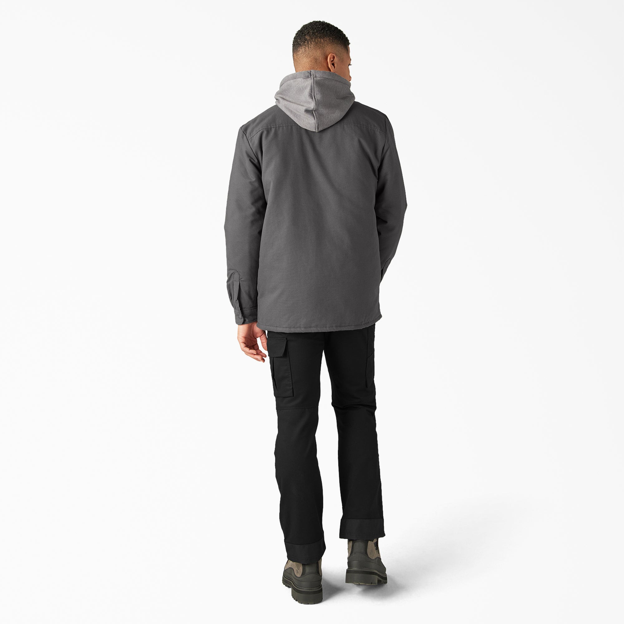 Water Repellent Duck Hooded Shirt Jacket - Image 5