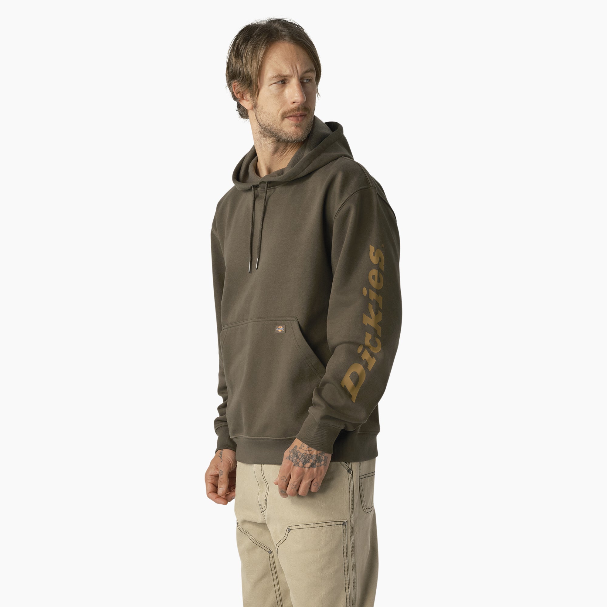 Water Repellent Sleeve Logo Hoodie