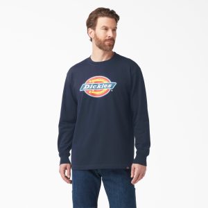 Tri-Color Logo Graphic Long Sleeve T-Shirt