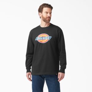Tri-Color Logo Graphic Long Sleeve T-Shirt