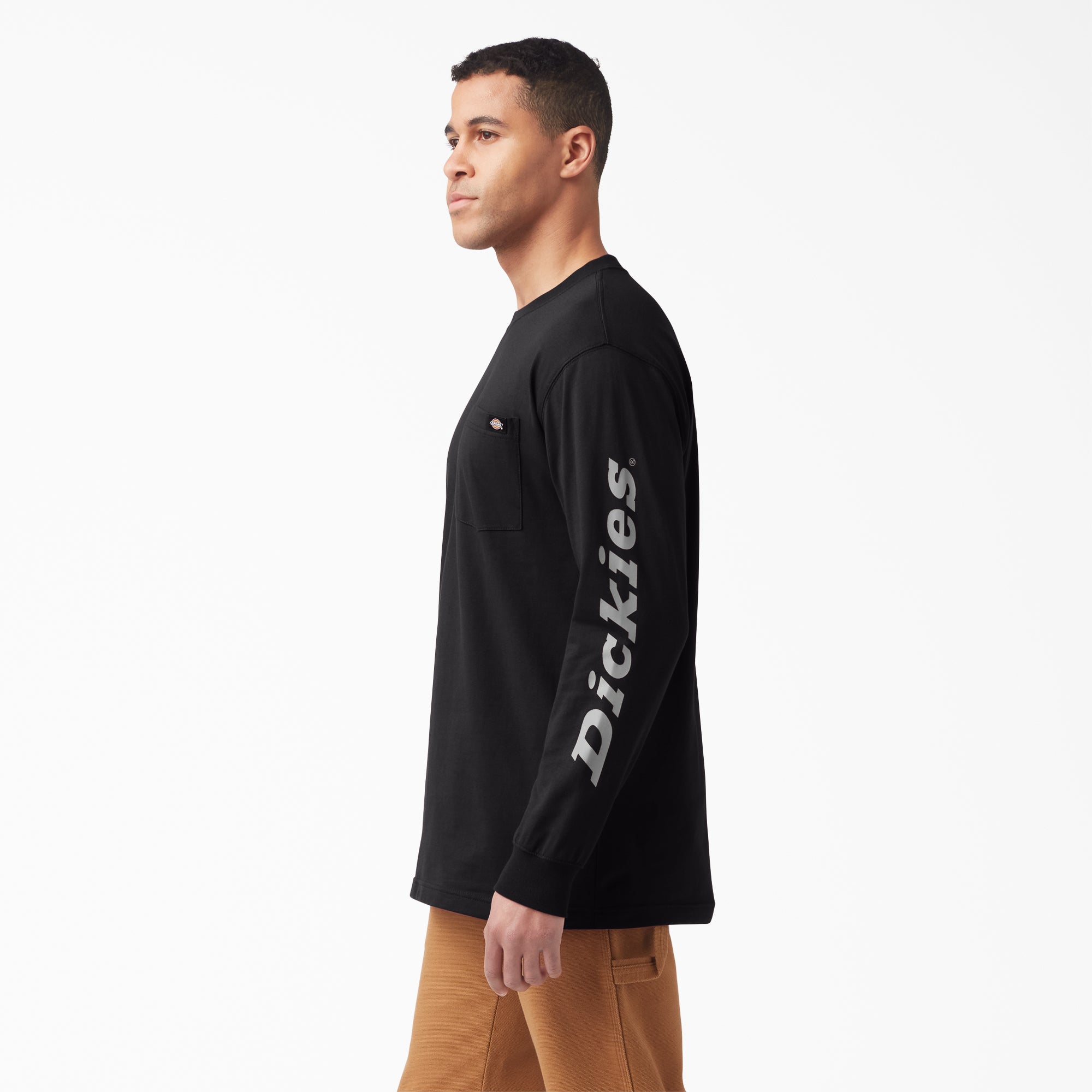 Logo Graphic Long Sleeve Pocket T-Shirt - Image 3