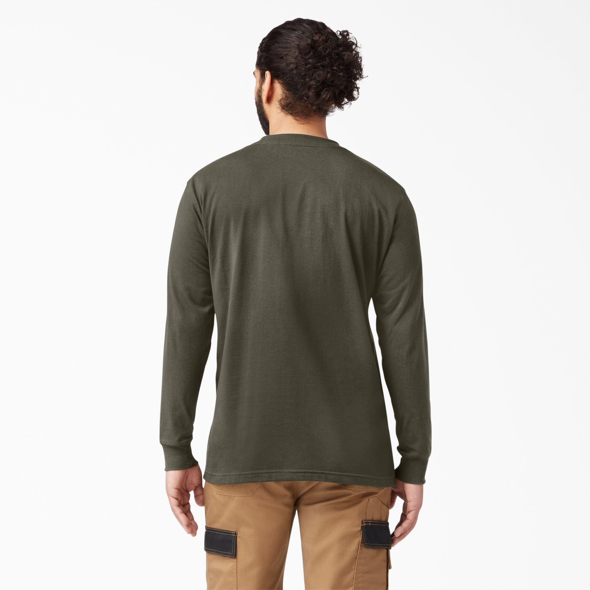 Heavyweight Long Sleeve Pocket T-Shirt - Image 2