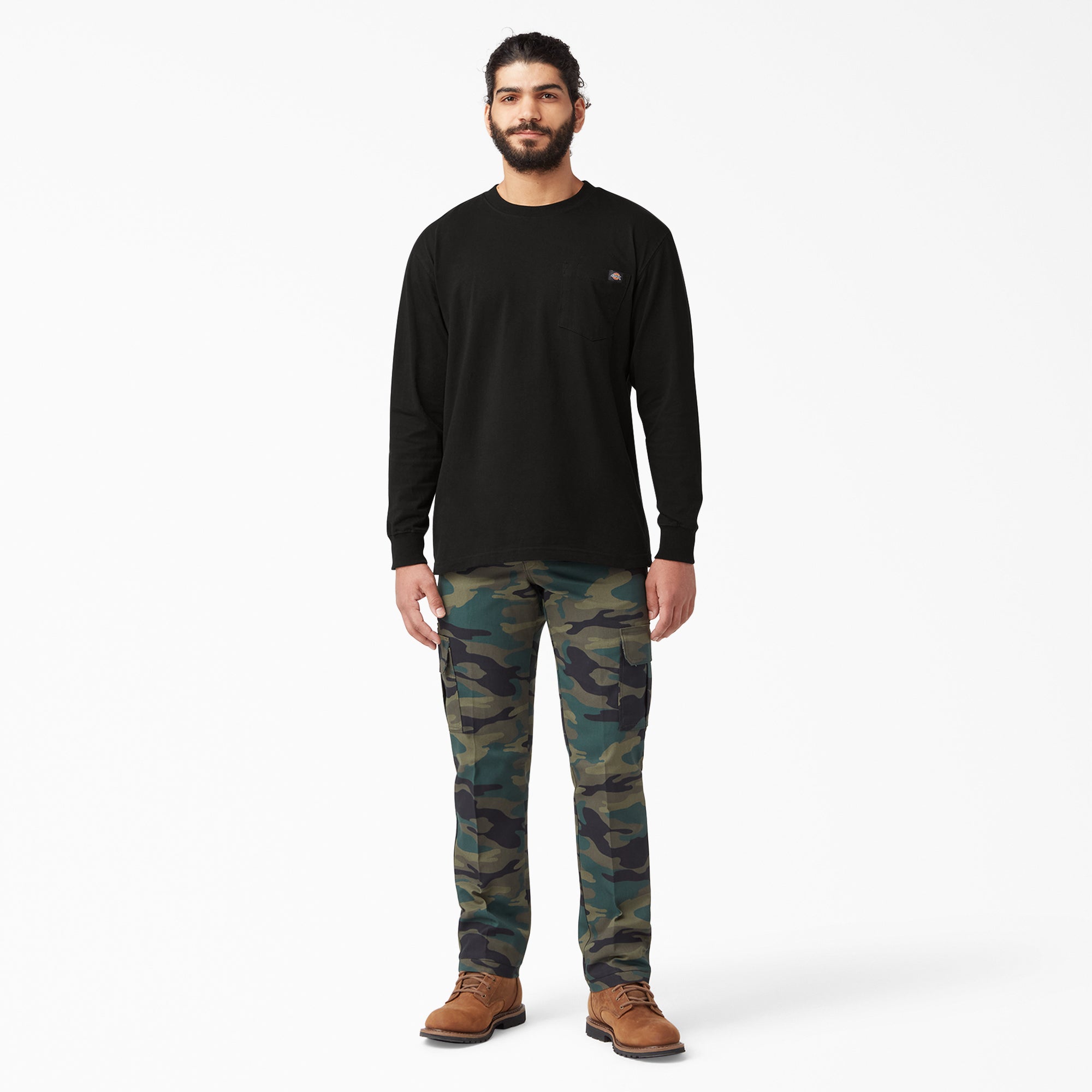 Heavyweight Long Sleeve Pocket T-Shirt - Image 4