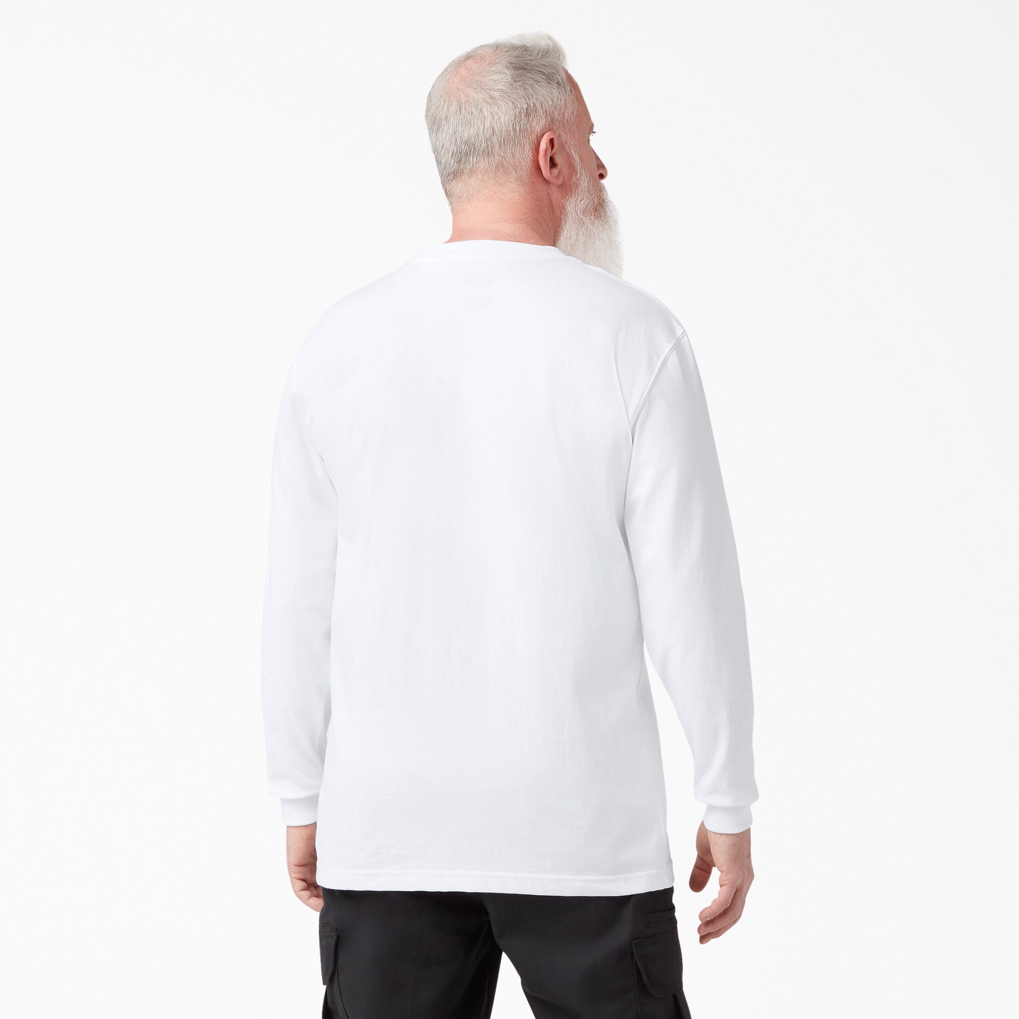Heavyweight Long Sleeve Pocket T-Shirt - Image 2