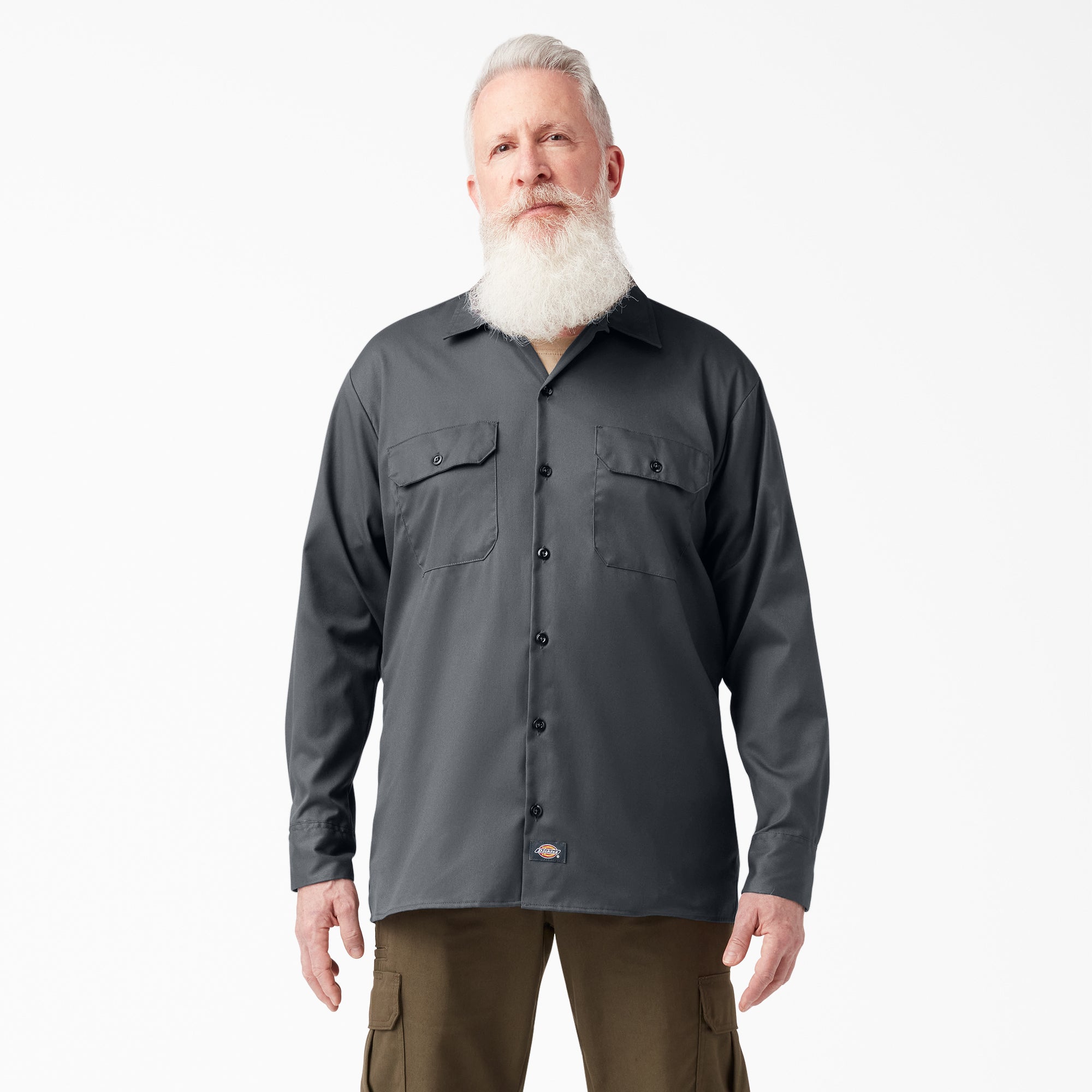 FLEX Relaxed Fit Long Sleeve Work Shirt
