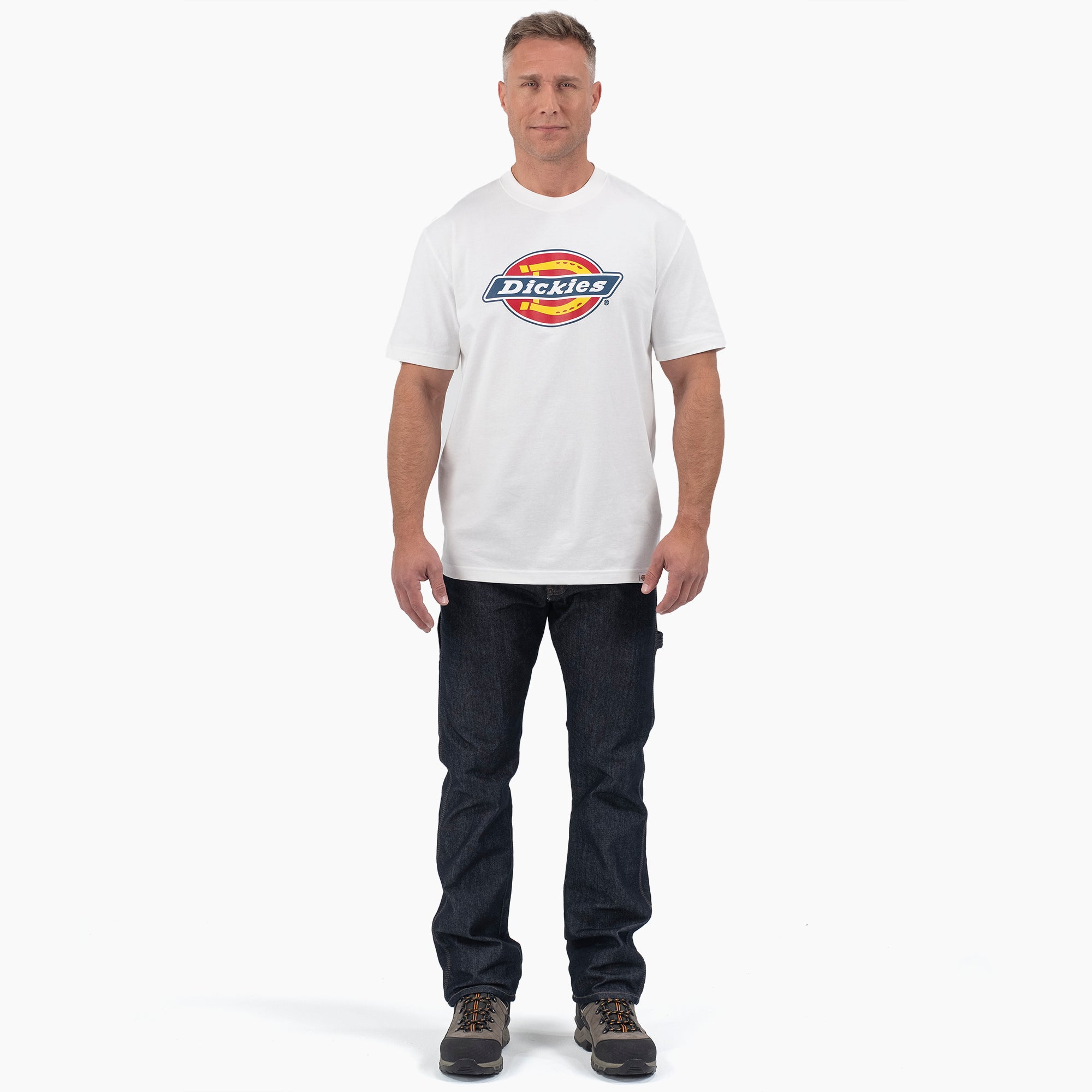 Short Sleeve Tri-Color Logo Graphic T-Shirt - Image 4