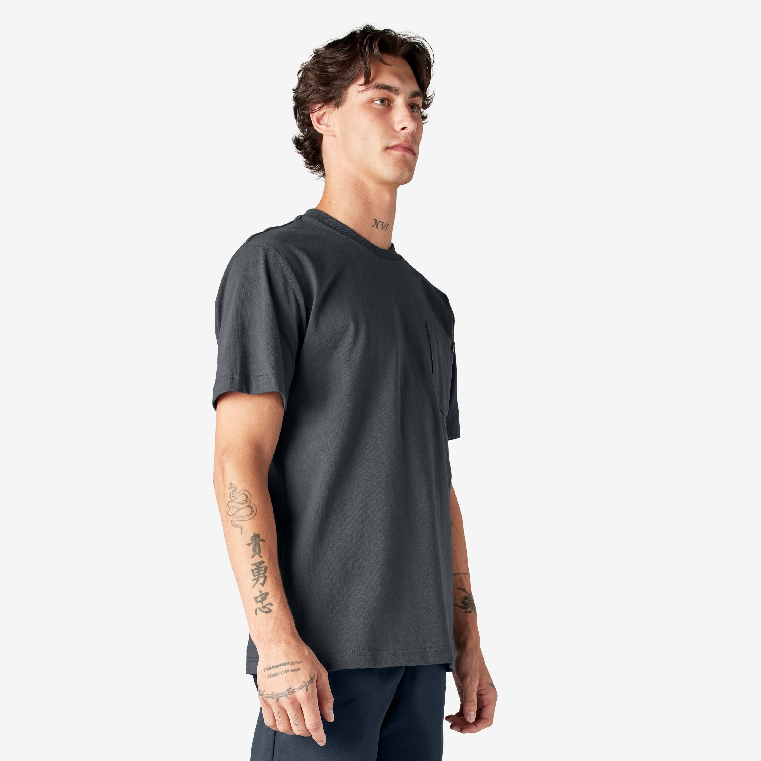 Heavyweight Short Sleeve Pocket T-Shirt - Image 4