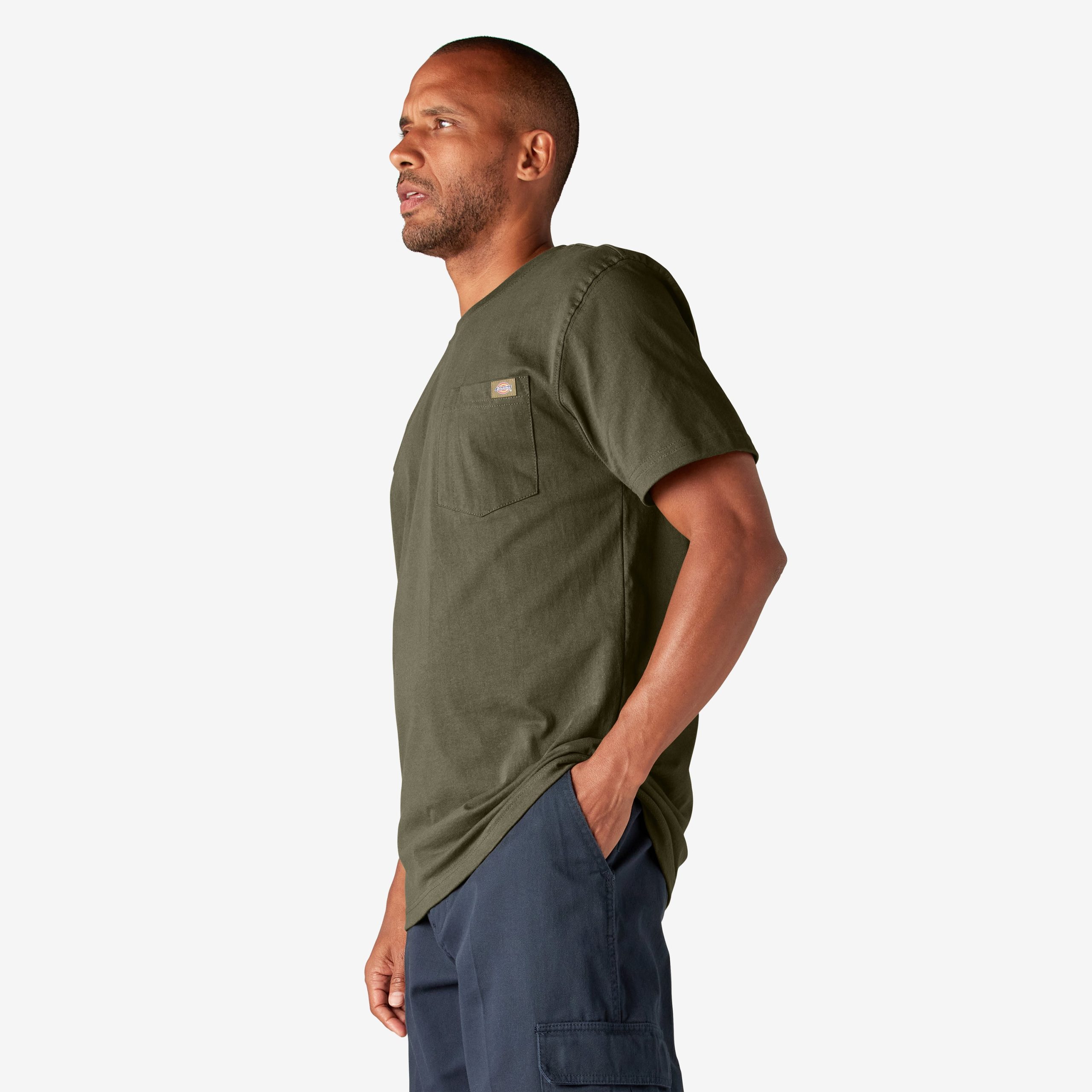 Heavyweight Short Sleeve Pocket T-Shirt - Image 3