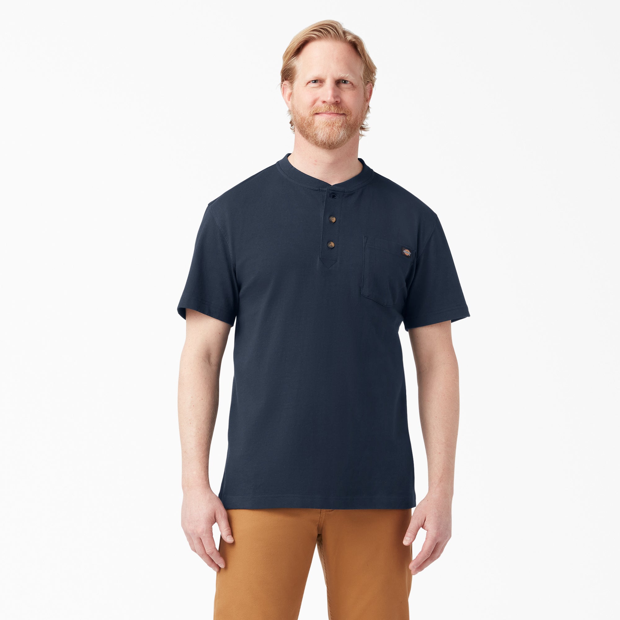 Heavyweight Short Sleeve Henley T-Shirt