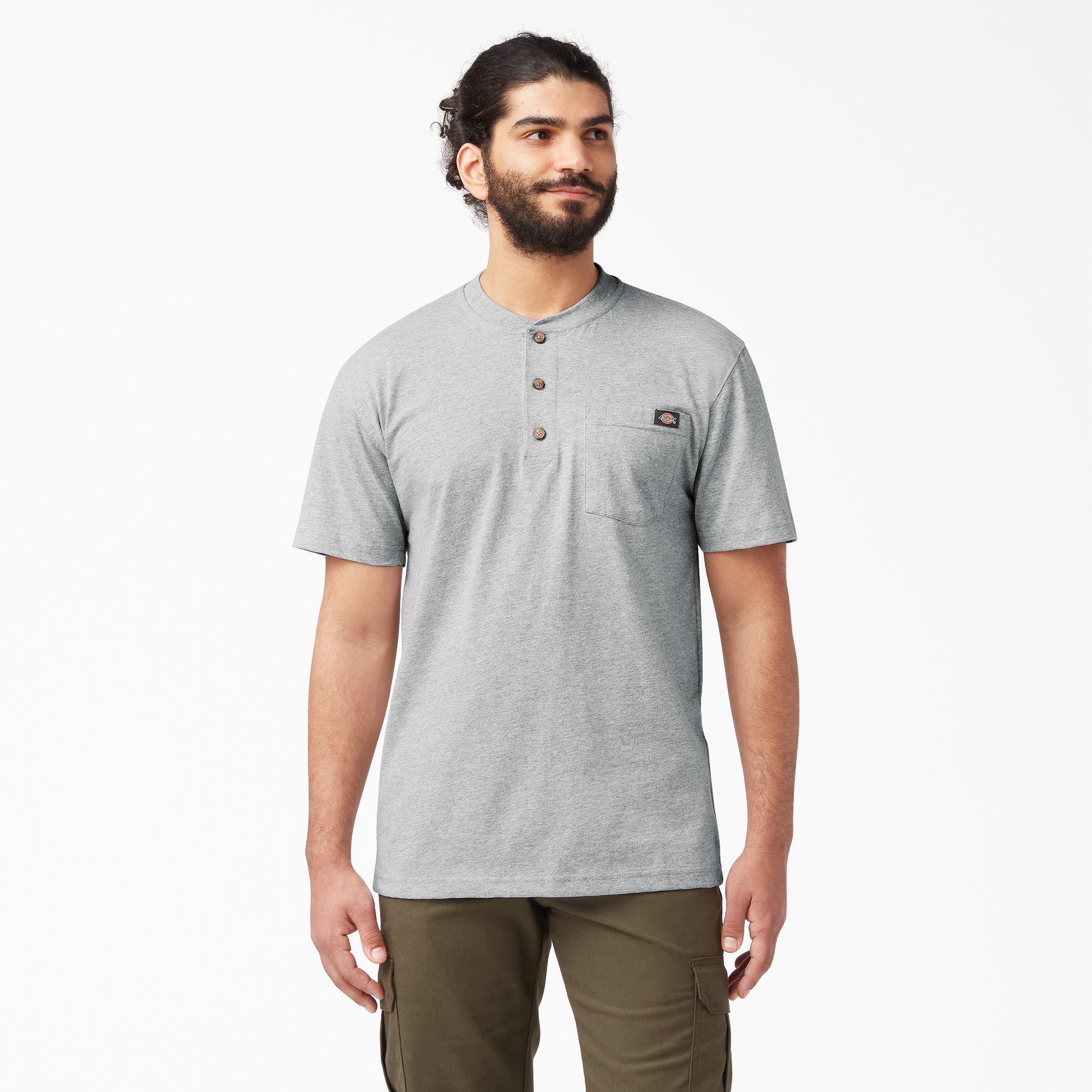 Heavyweight Short Sleeve Henley T-Shirt