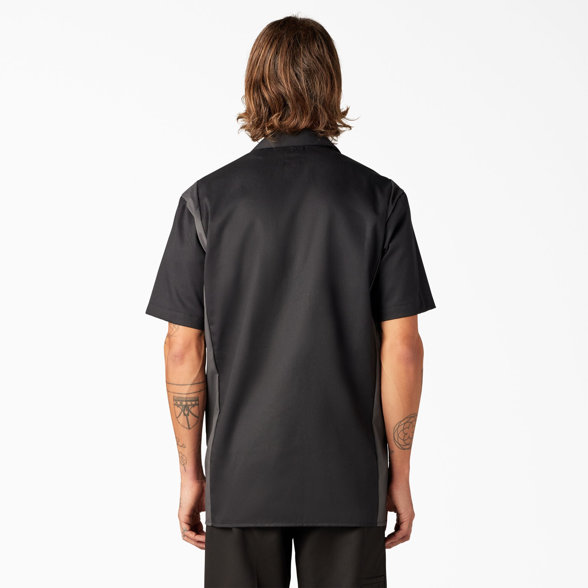 Two-Tone Short Sleeve Work Shirt - Image 2