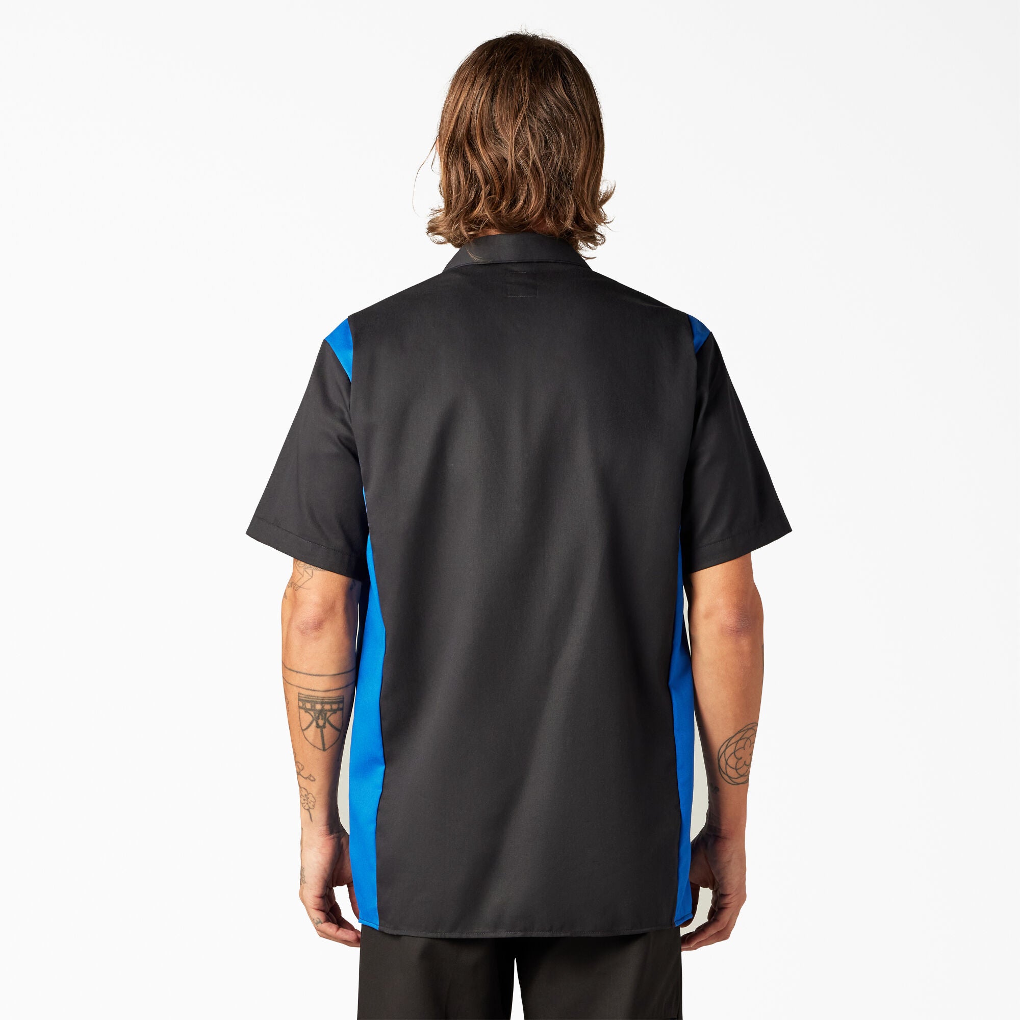 Two-Tone Short Sleeve Work Shirt - Image 2
