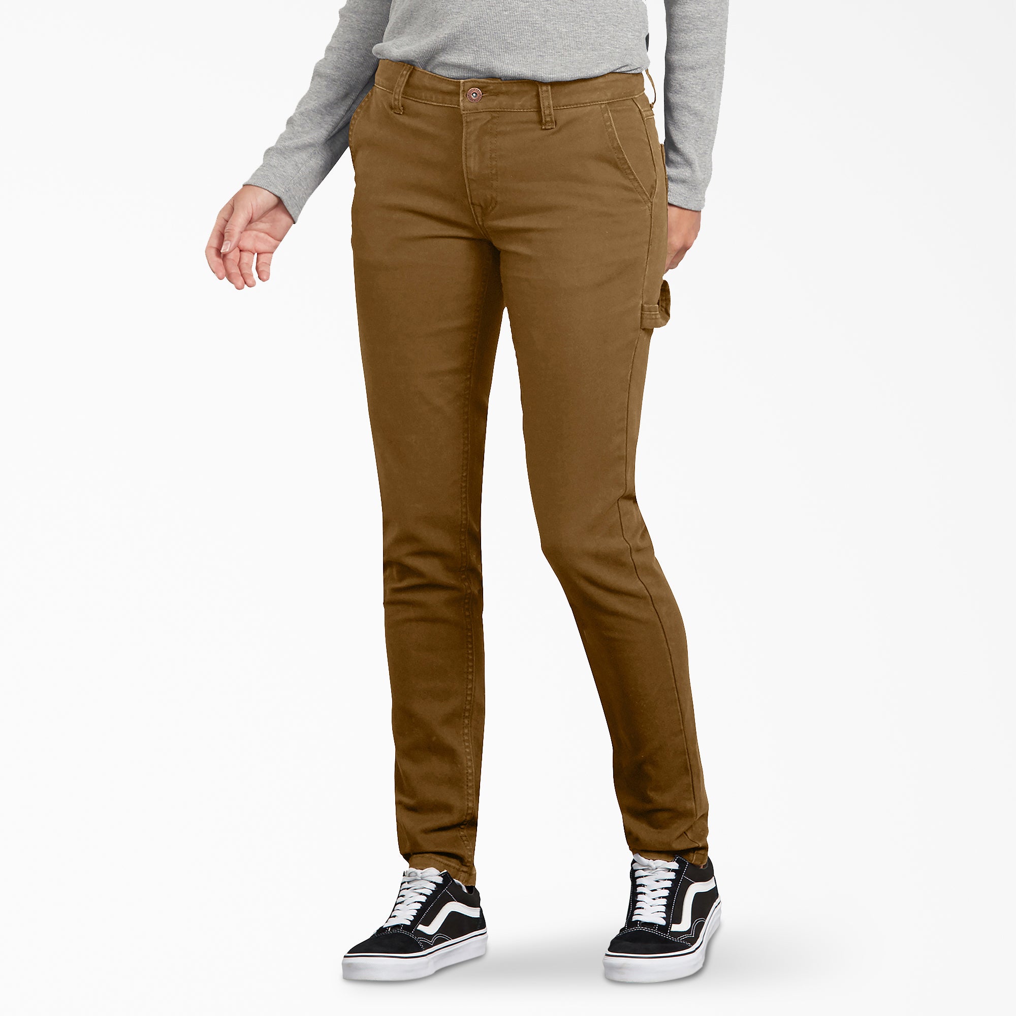 Women's FLEX Slim Fit Duck Carpenter Pants - Image 3