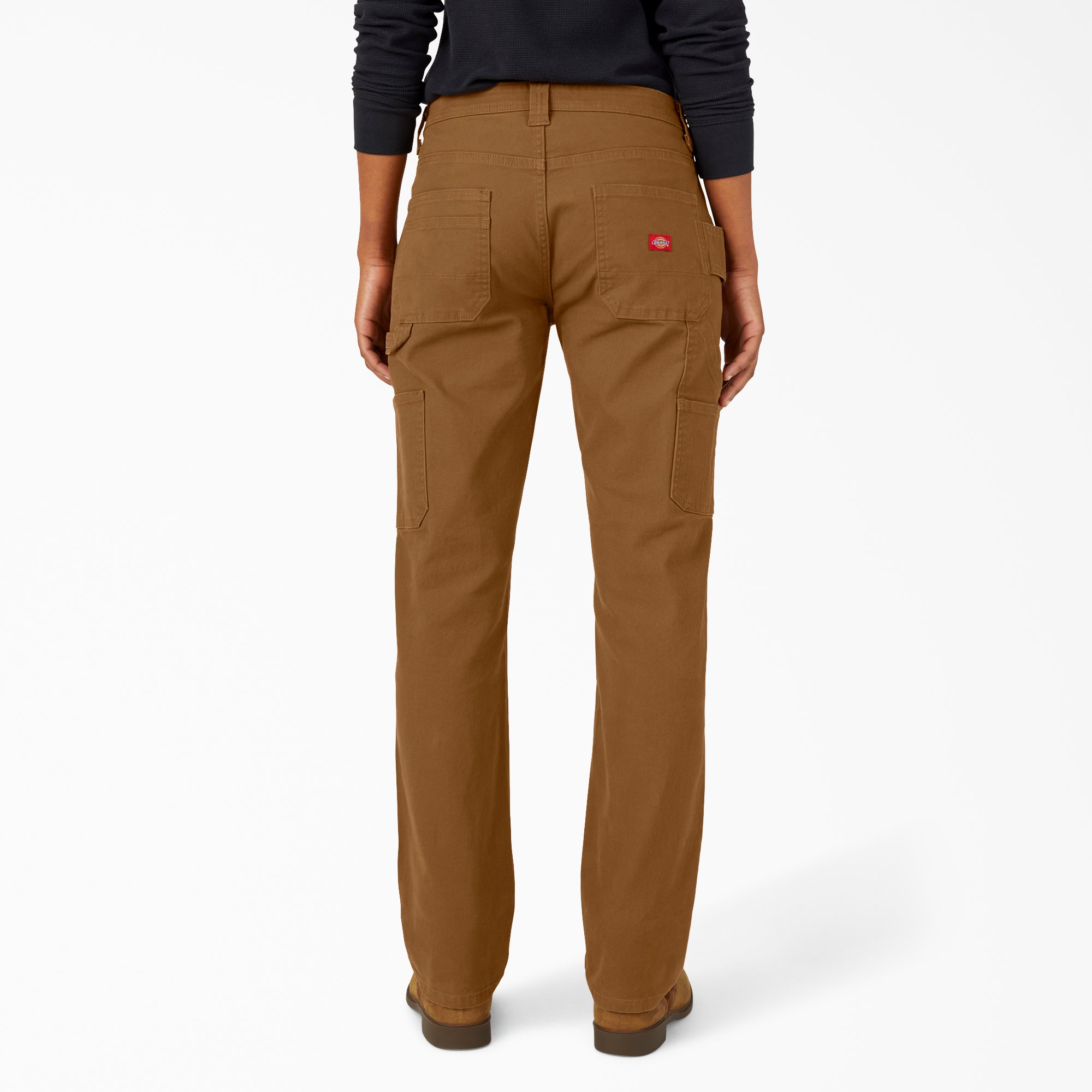 Women's FLEX Relaxed Straight Fit Duck Carpenter Pants - Image 2
