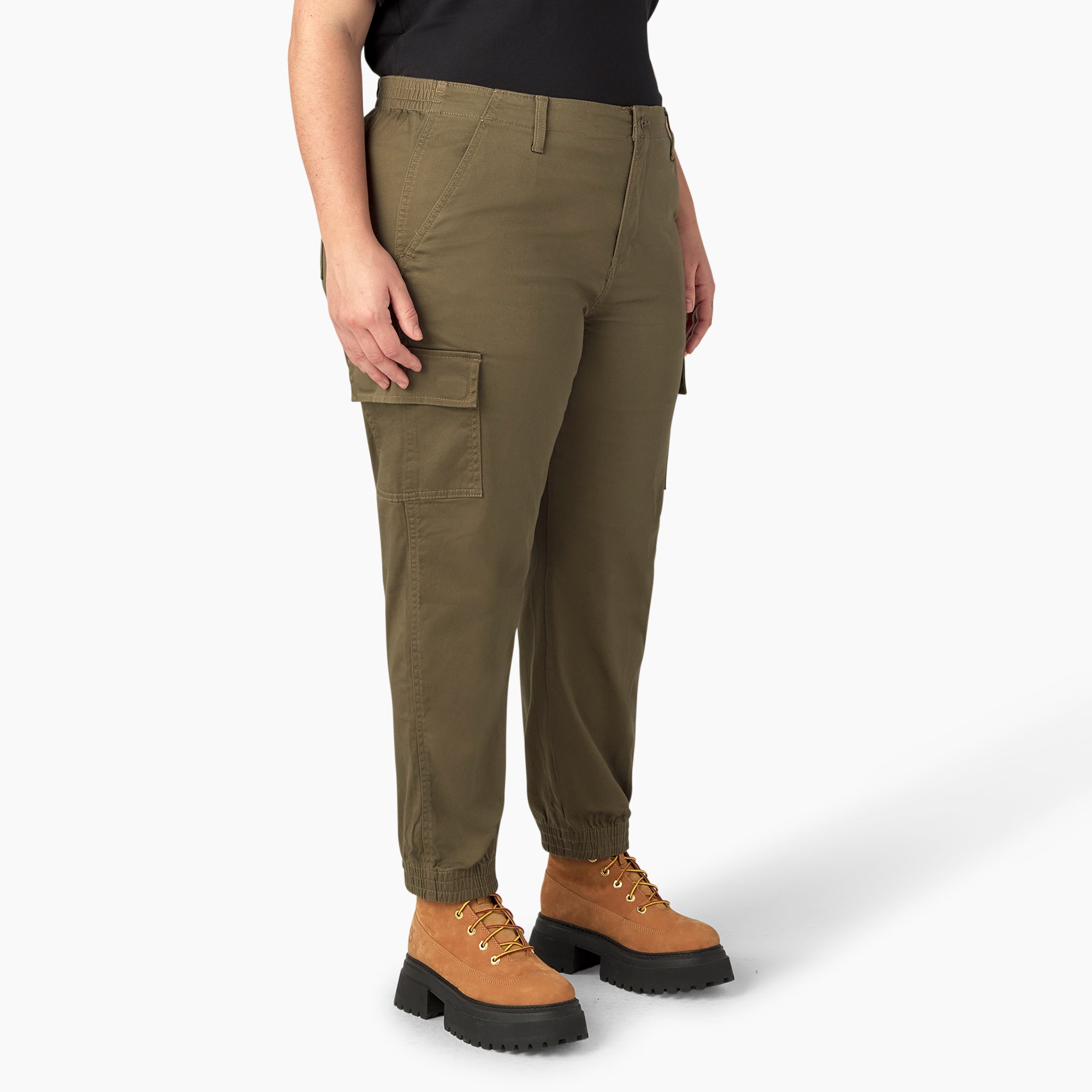 Women's Plus High Rise Fit Cargo Pants - Image 4