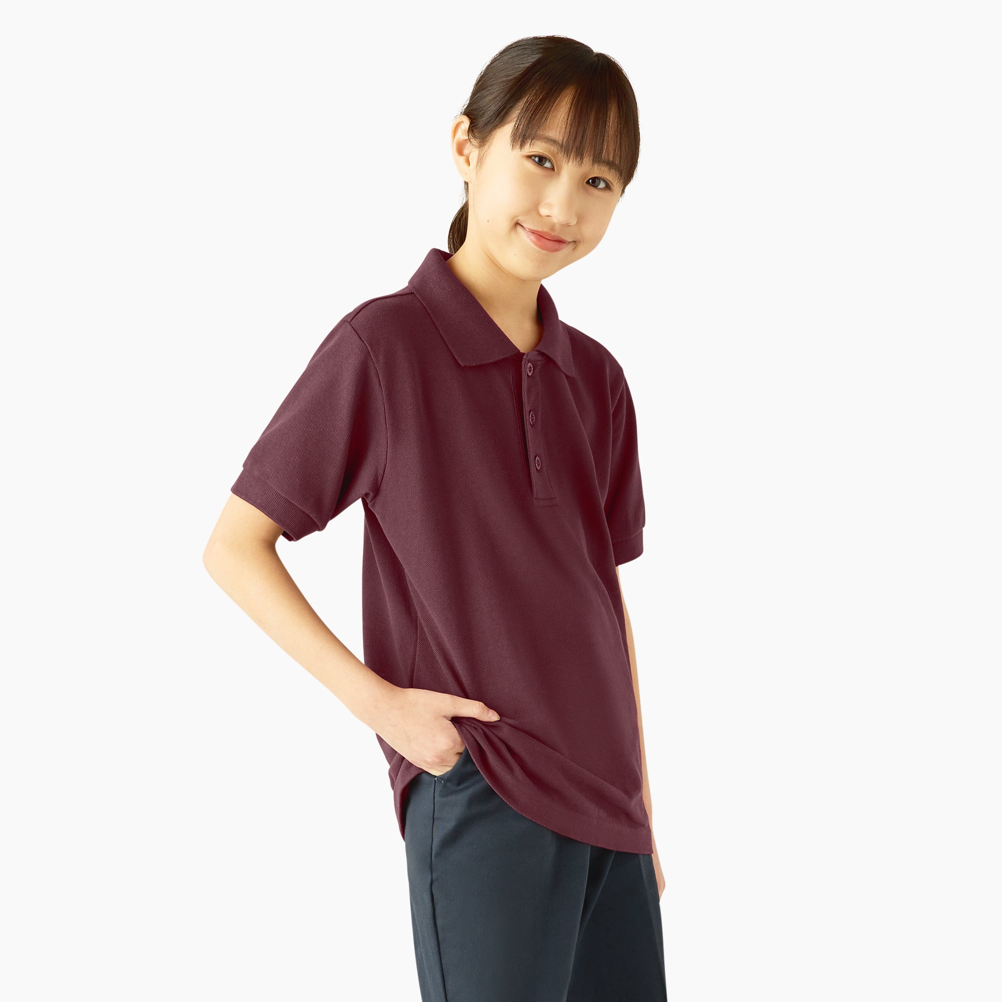 Kids' Piqu?? Short Sleeve Polo - Image 3