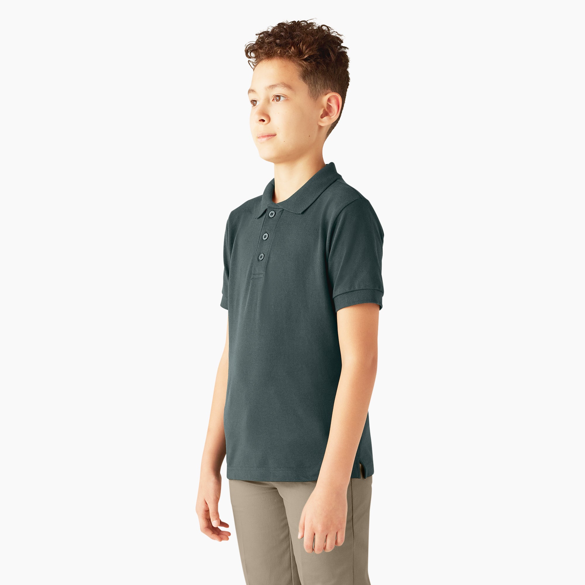 Kids' Piqu?? Short Sleeve Polo - Image 3
