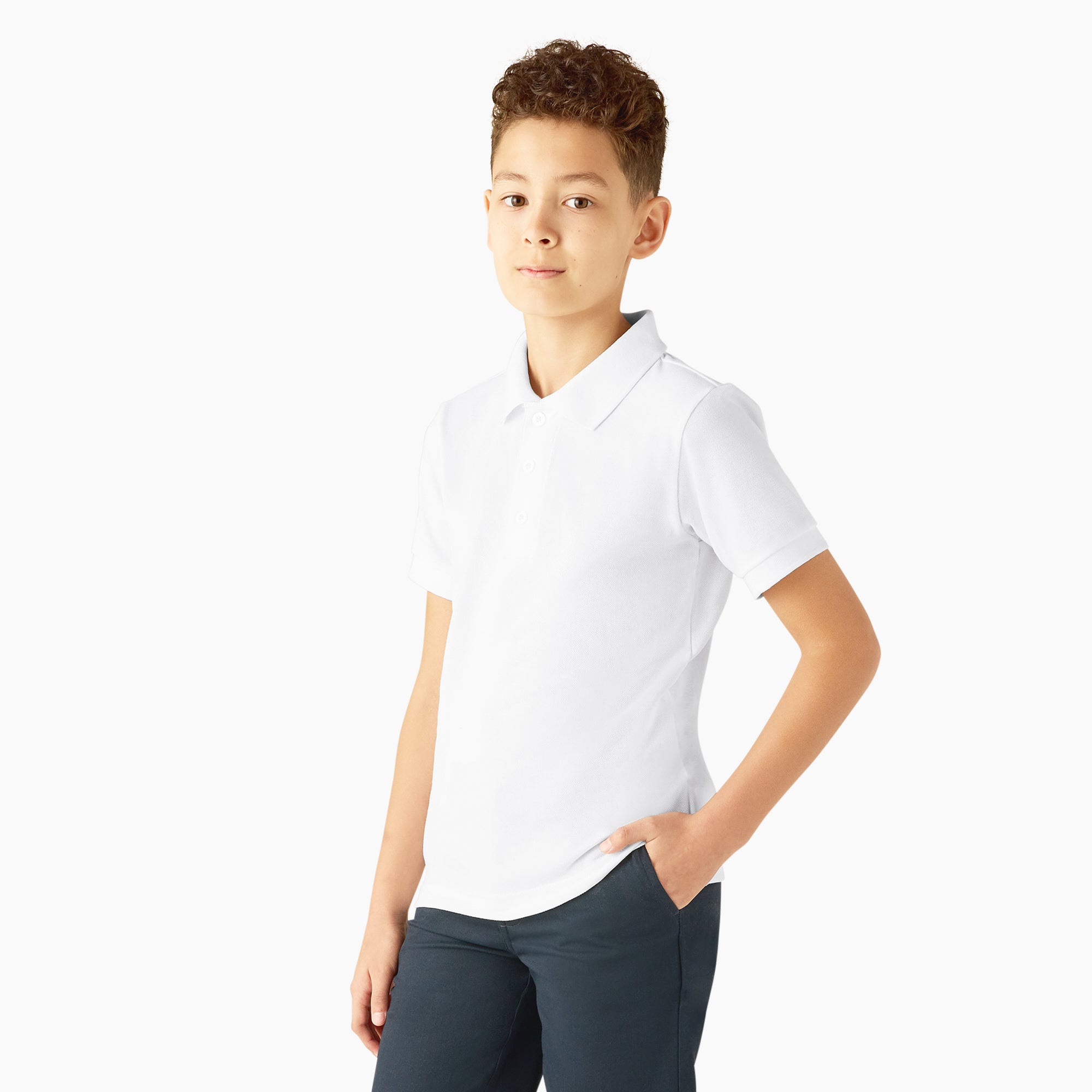 Kids' Piqu?? Short Sleeve Polo - Image 3