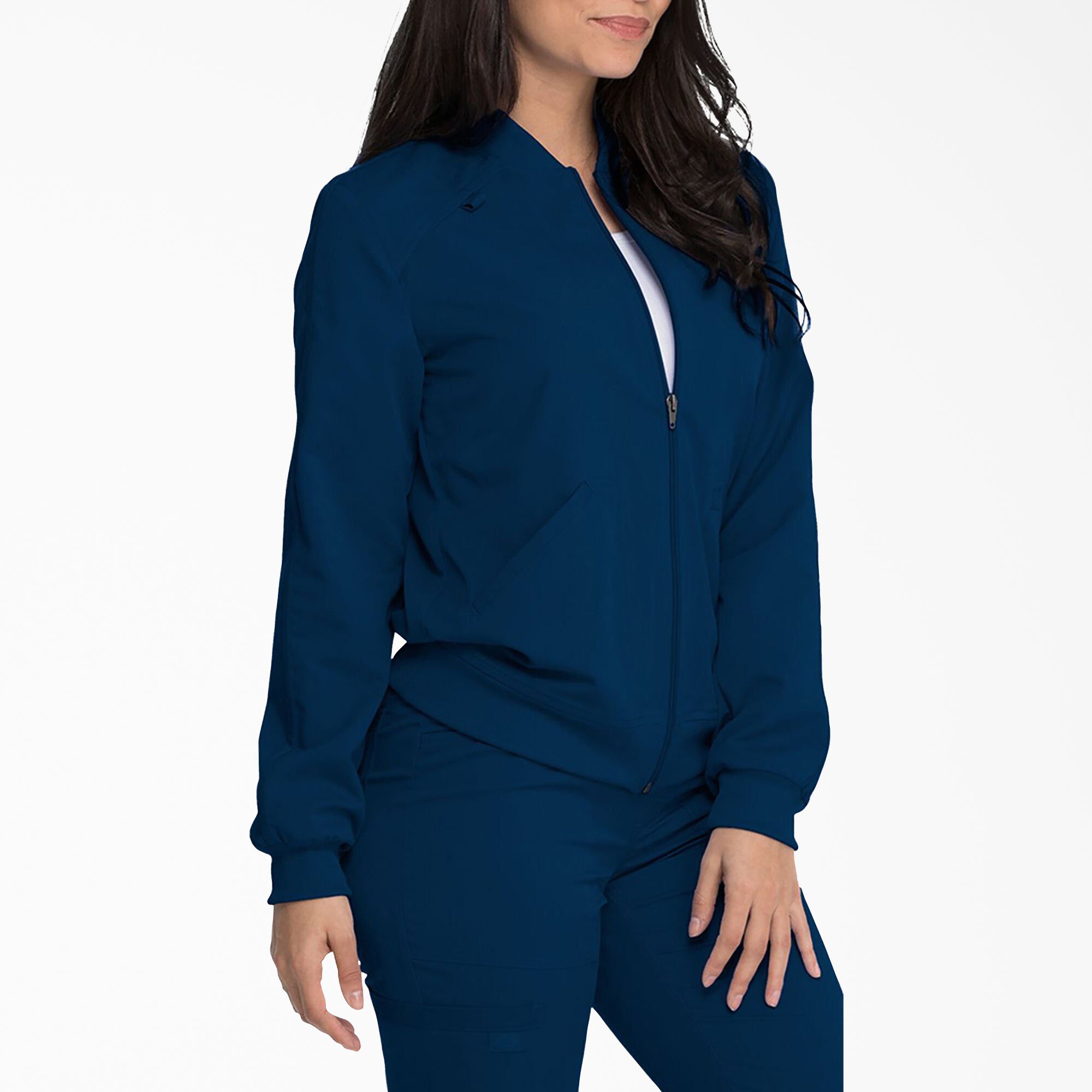 Women's Balance Zip Front Scrub Jacket - Image 4