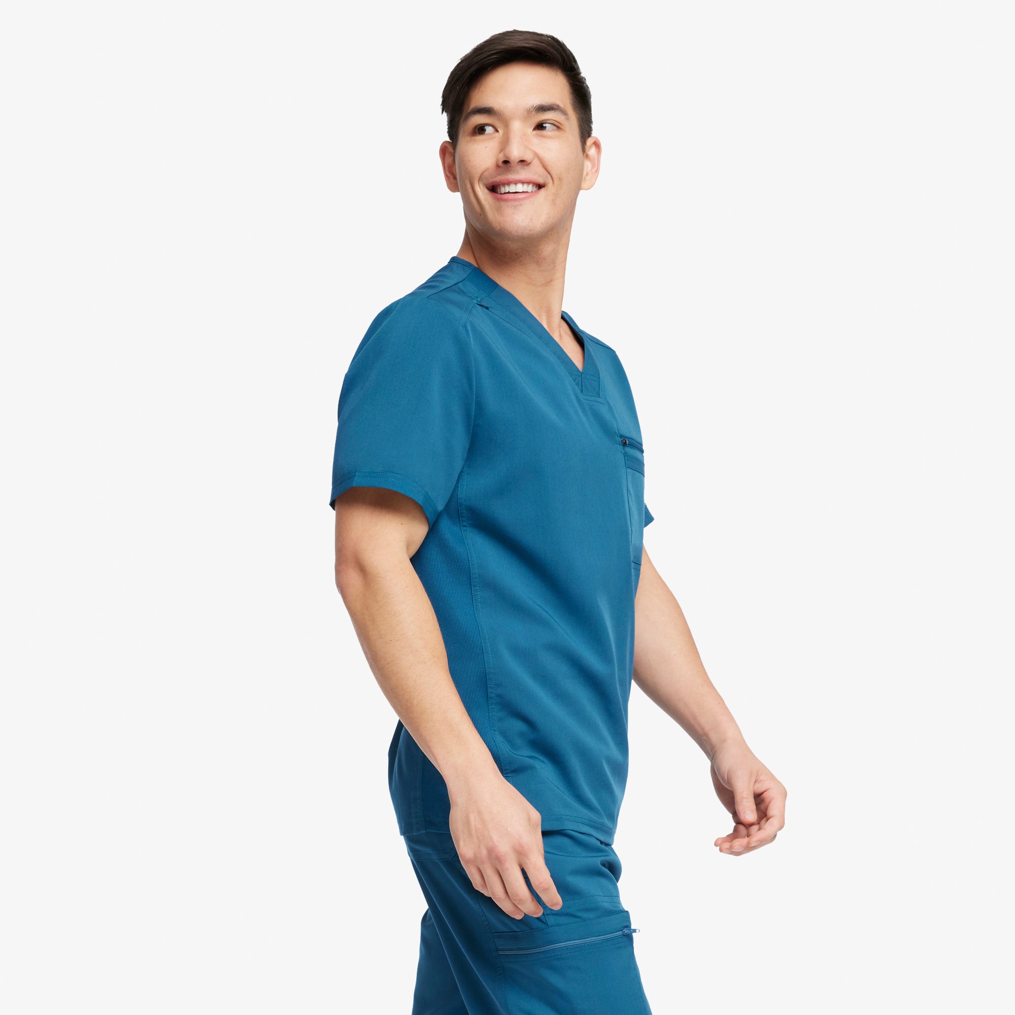 Men's Balance Tuckable V-Neck Scrub Top - Image 4