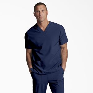 Unisex EDS Essentials V-Neck Scrub Top