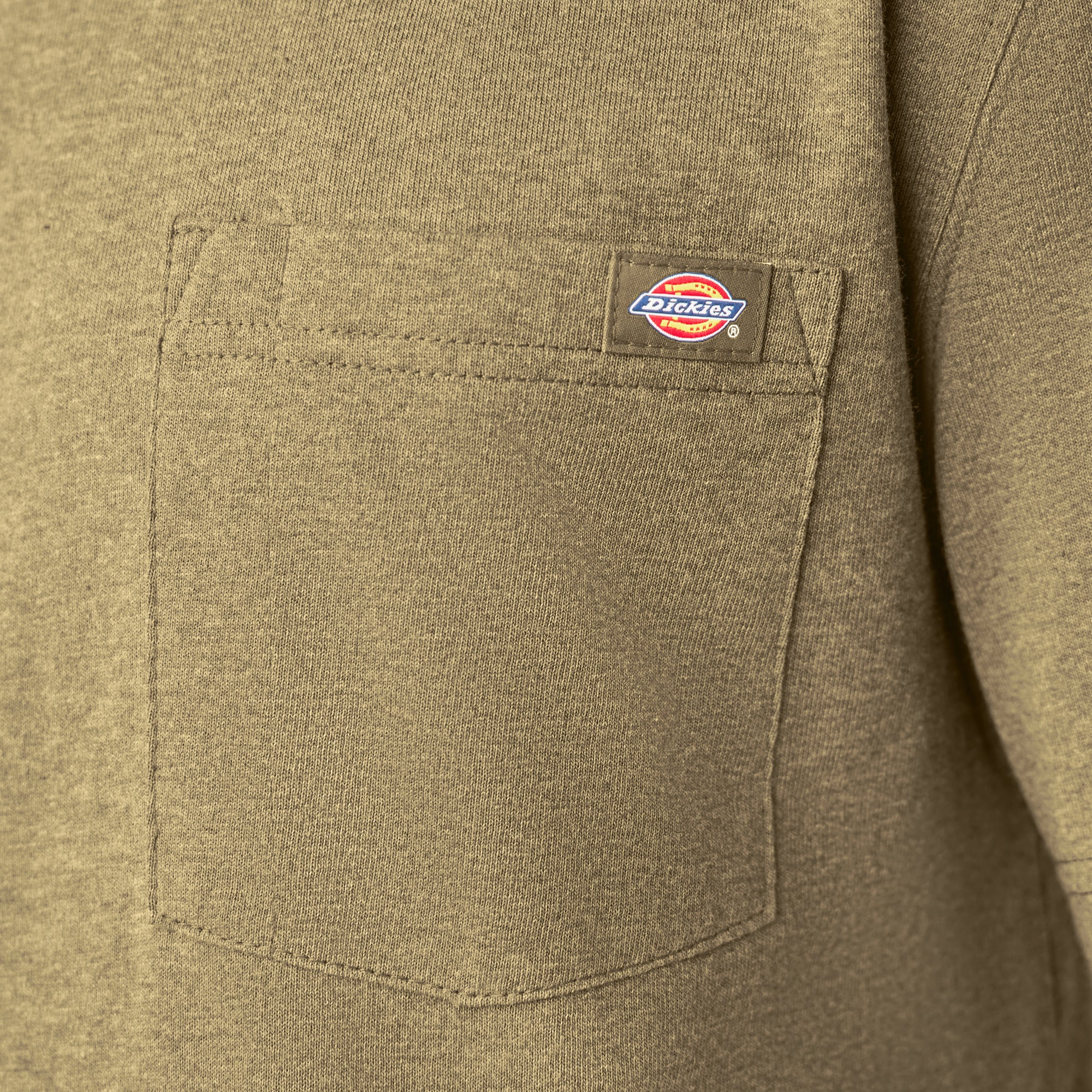 Heavyweight Heathered Short Sleeve Pocket T-Shirt - Image 6