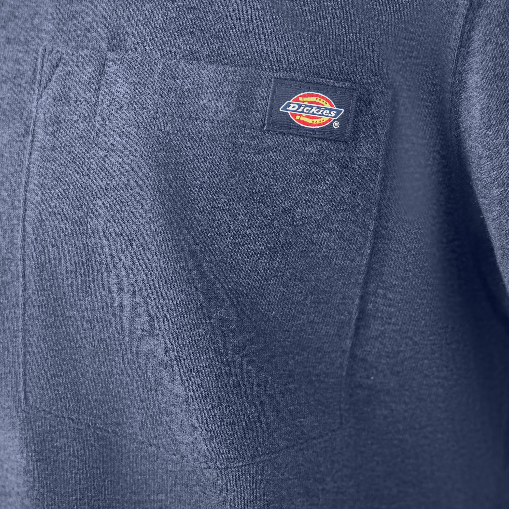 Heavyweight Heathered Short Sleeve Pocket T-Shirt - Image 6