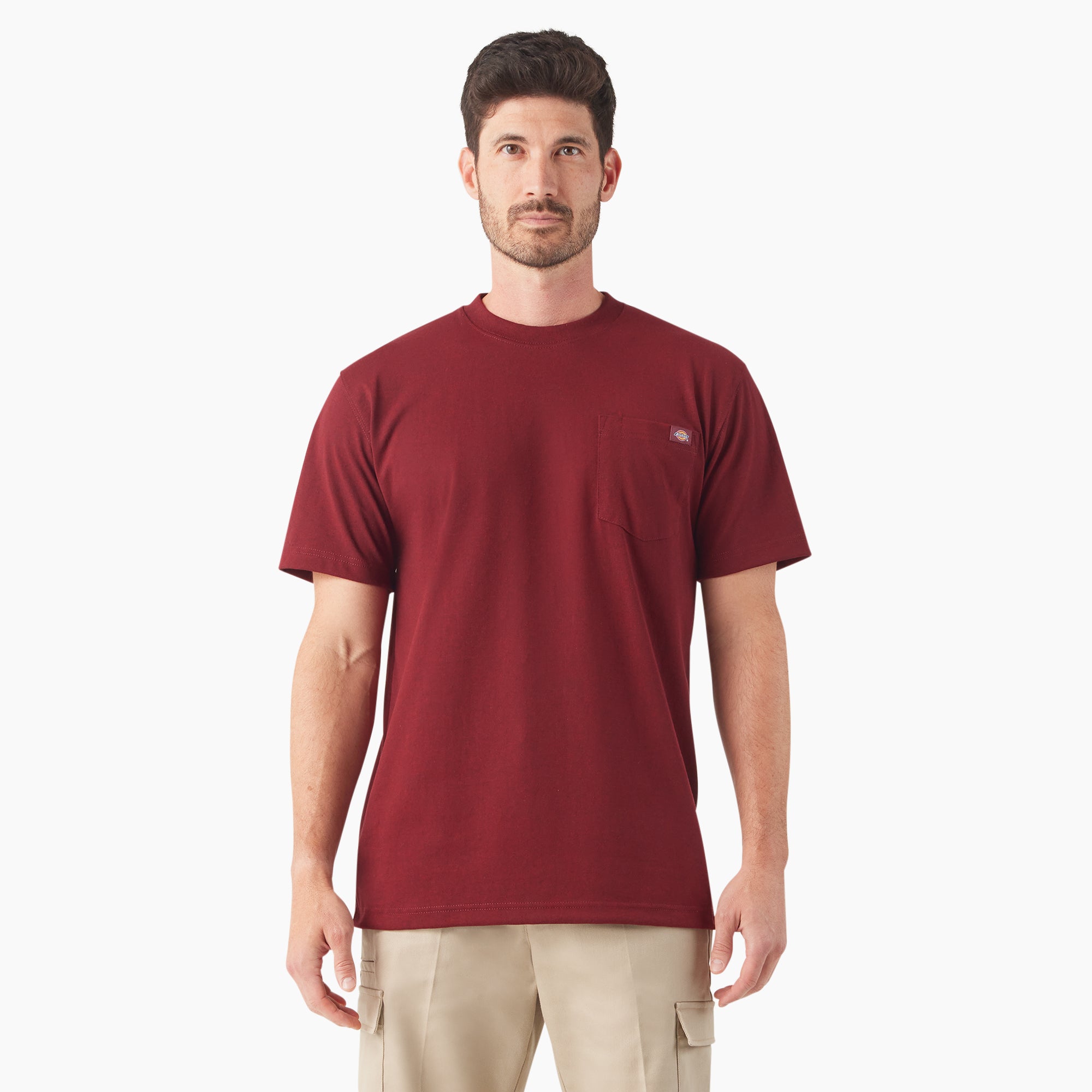 Heavyweight Heathered Short Sleeve Pocket T-Shirt