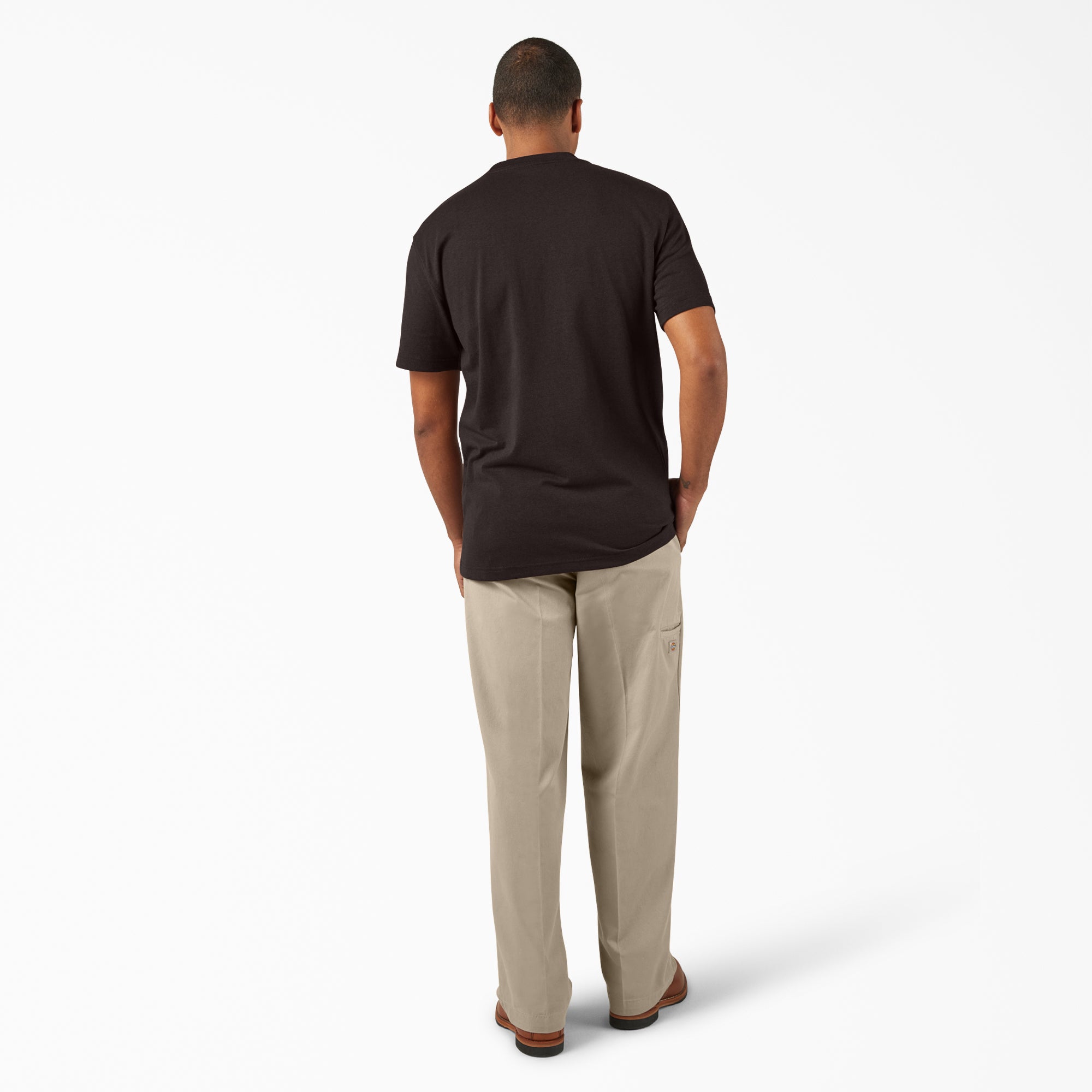 Heavyweight Heathered Short Sleeve Pocket T-Shirt - Image 5